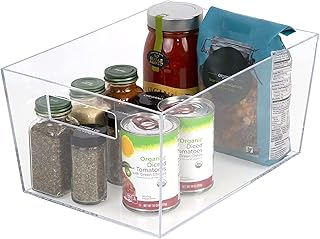 Sponsored Ad - Richard Homewares Clear Plastic Storage Bins for Kitchen Cabinet, Pantry, Bathroom Organizer-Makeup Holder ...