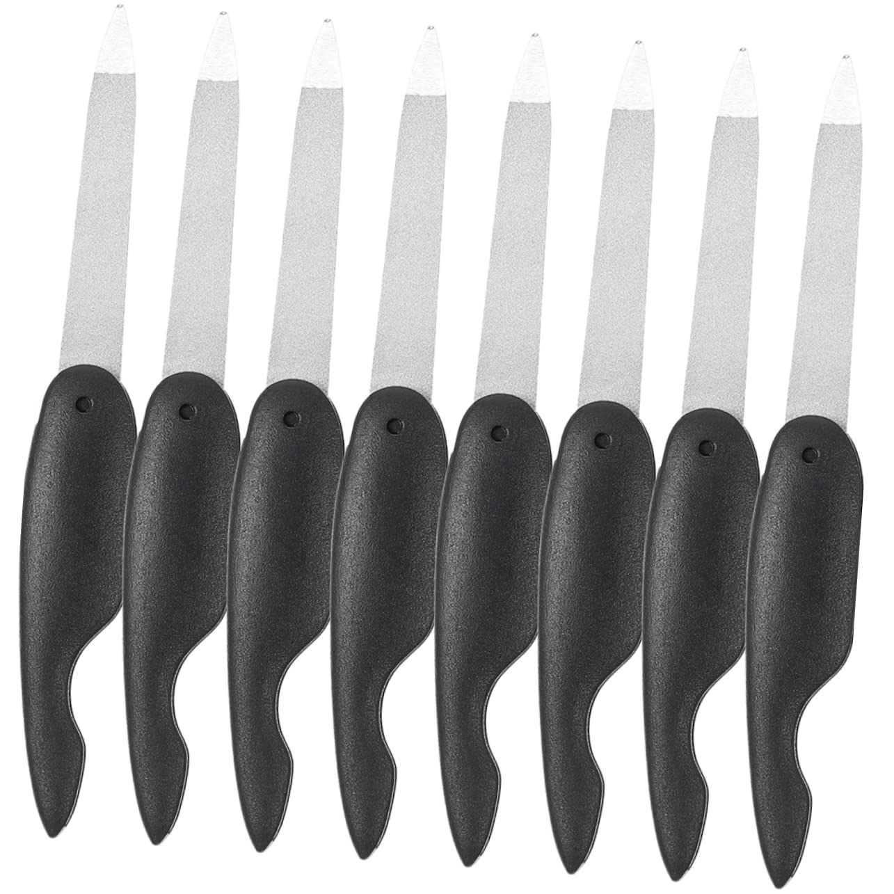 Healeved 40pezzi Unghie Metallo Pieghevoli Doppia Faccia Per Manicure e Pedicure Strumenti Per Rifinire e Lucidare Unghie Naturali e Acriliche Facili Da Riporre e Riutilizzabili