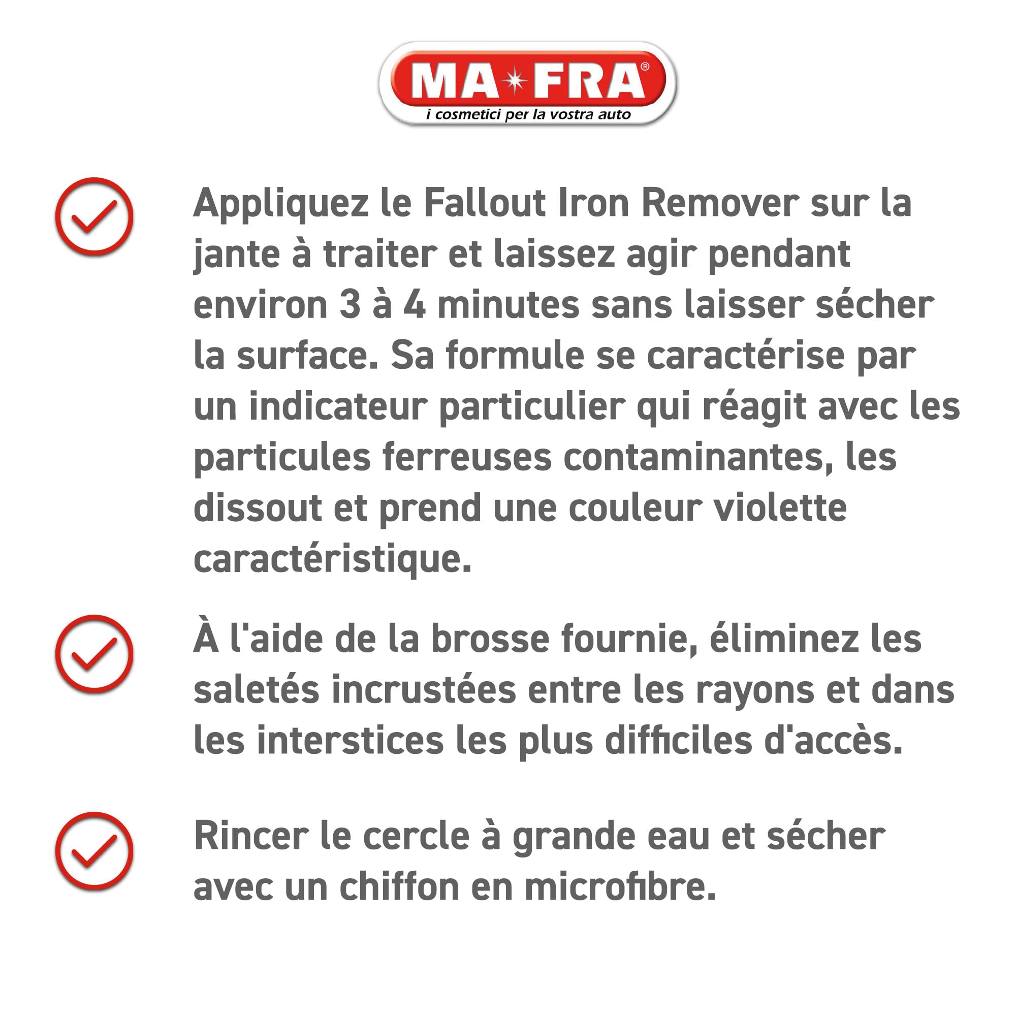 Mafra H0956, Kit de Jantes Regénera, Traitement Complet de Nettoyage et de décontamination, composé de Spray Cleaner 500ml + Brosse spéciale