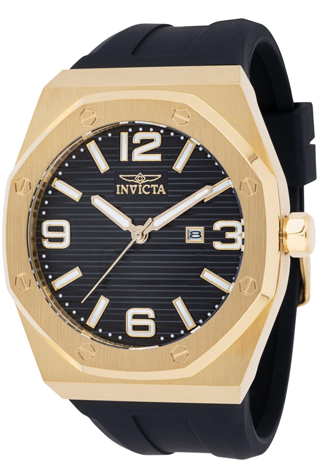 Invicta Silicone Huracan Analog Black Dial Watch for Men - 45776, Black Band (B0CMGQTPB3) Amazon Price History, Amazon Price Tracker
