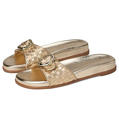 Jack Rogers Essex Slide Embossed Metallic Leather Women
