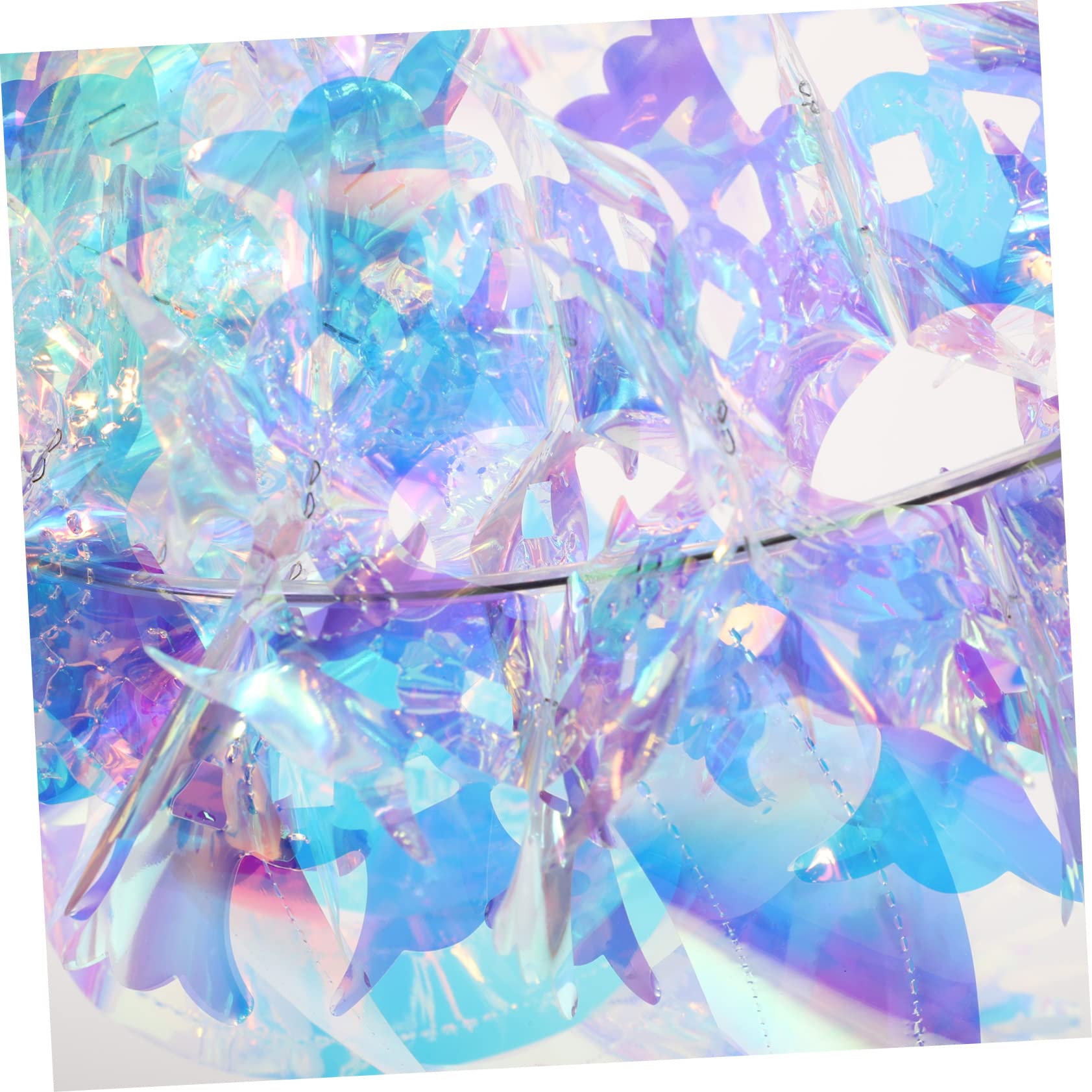 Cabilock 3pièces Glitter Iridescent Hanging Decoration Décoration De Plafond Irisée Pour Mariage Anniversaire Fête Et Événements Ornement Lumineux