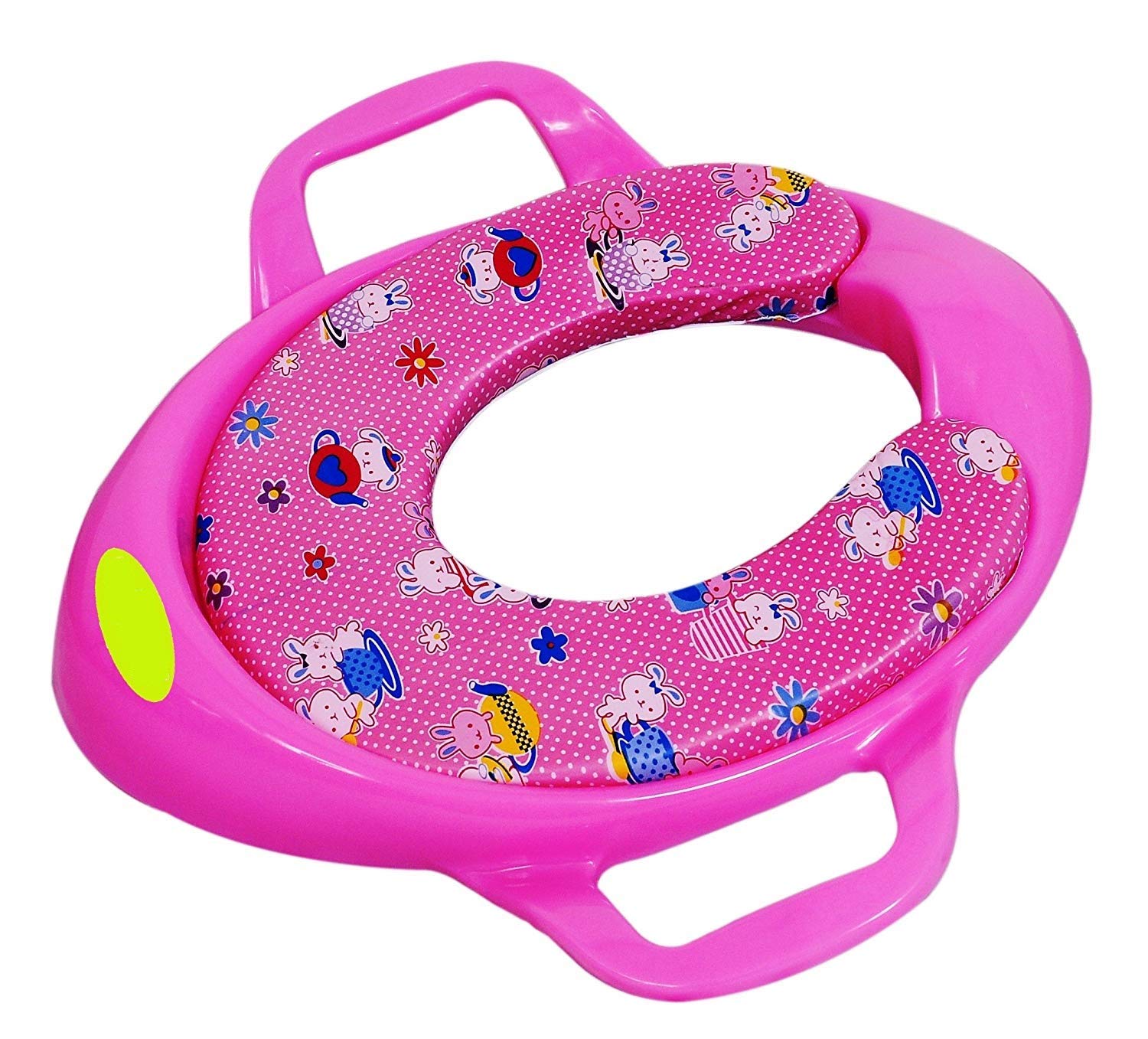 Maanit Soft Cushioned Potty Seat with Handle (Pink)