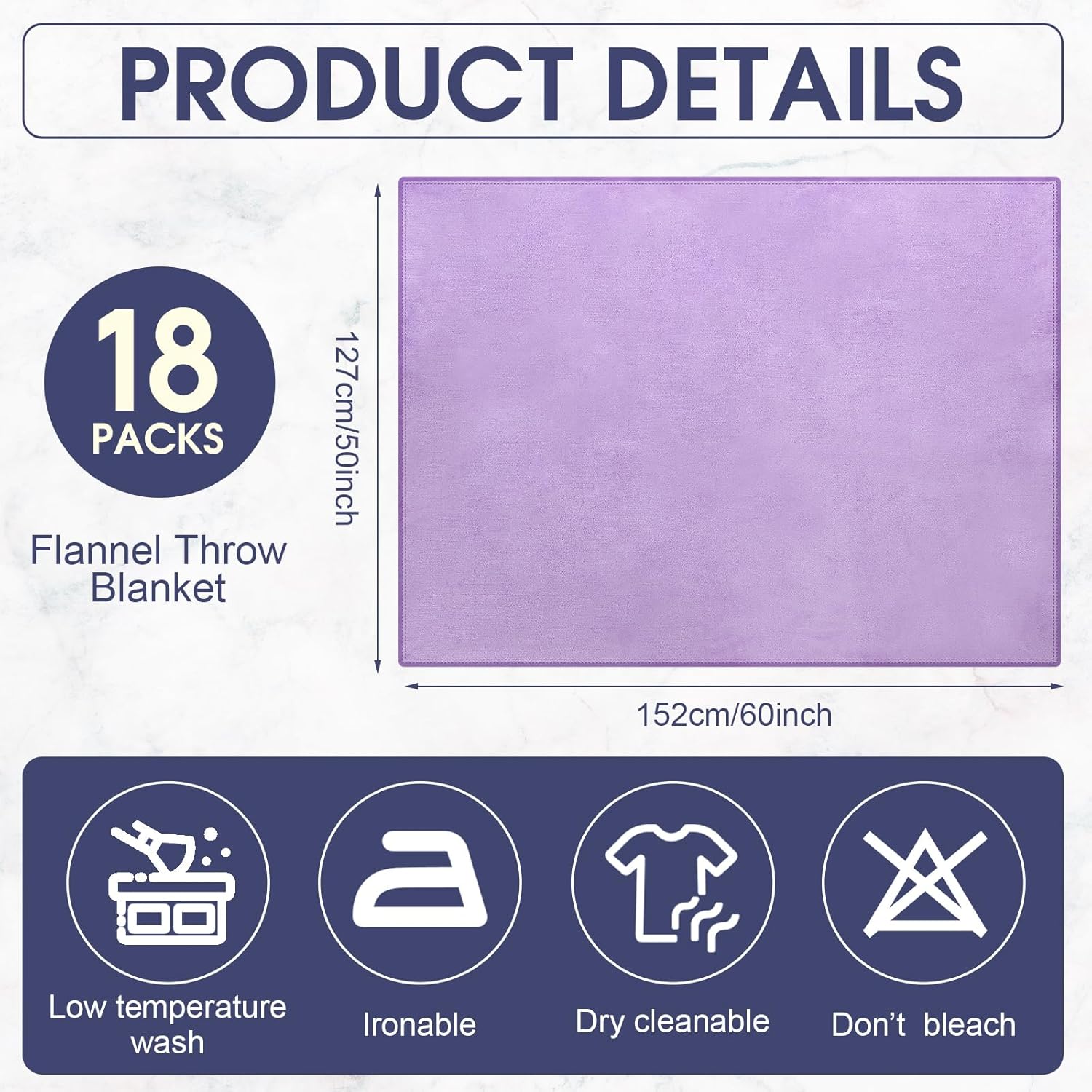 18 Pieces Throw Blankets Bulk 50 x 60 Inch Soft Warm Lightweight Fleece Flannel Blankets Bulk for Homeless Cold Weather Wedding Guests Gifts Home Couch Sofa Bed(Multi Colors) - Image 2