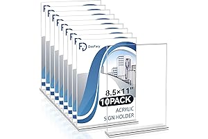 Clear 8.5 x 11 Flyer Stand