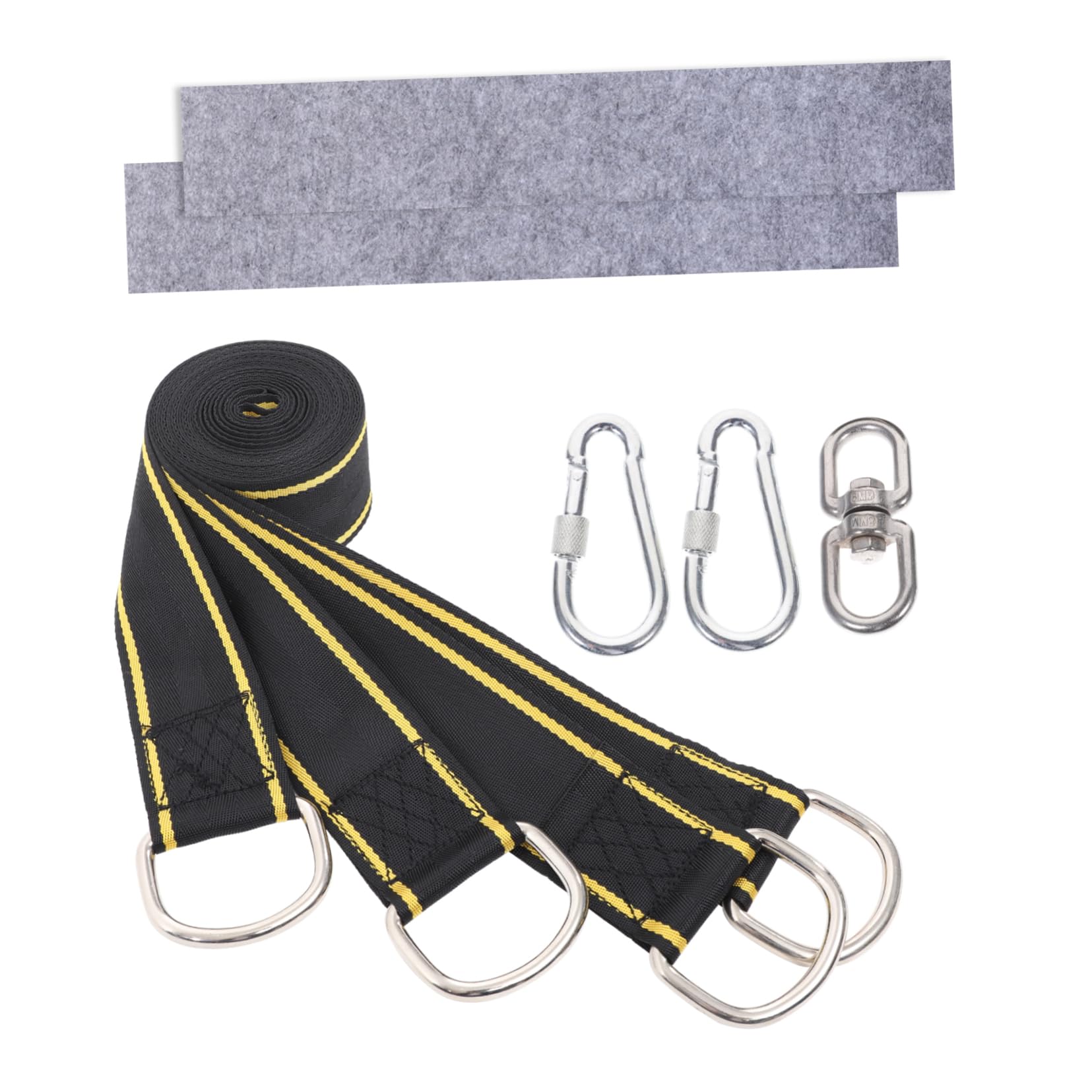 KONTONTY 1 Set Swing Hammock Straps Swing Hanging Straps Tree Swing Hanging Rope Hanging Swing Tree Swing Strap Outdoor Swing Rope Hammock Stainless Steel The Swing Outdoor Rope