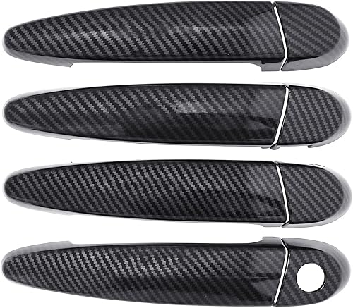 Miniatura 3 de NewYall Fibra de carbono ABS cubierta exterior manija puerta cubierta conjunto para BMW 118i 120i 320i 323i X1 X3 X5 X6 328i 335i 435i 440i