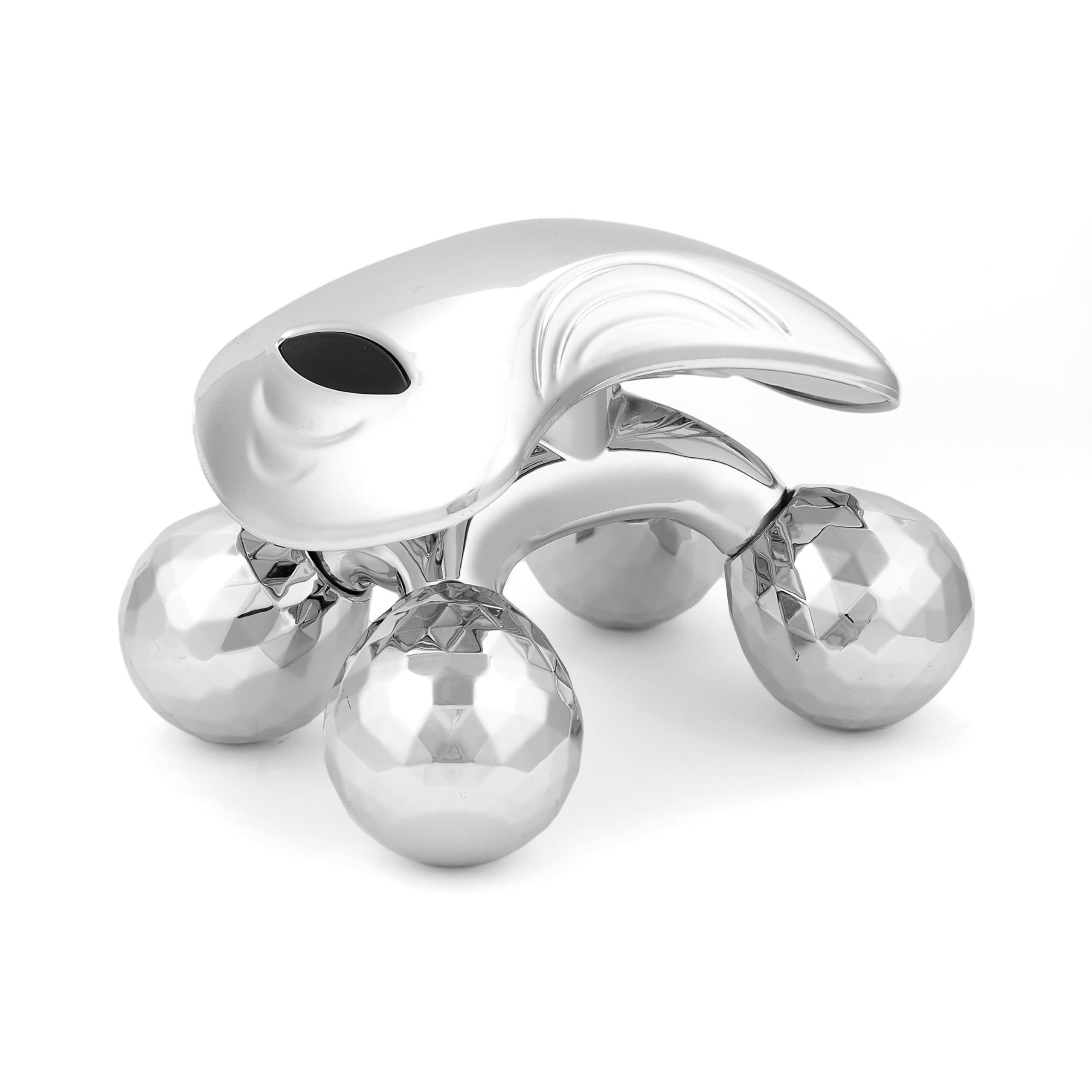 4D Face & Body Massager – Silver Microcurrent Roller with 4 Diamond-Cut Balls, Solar-Powered, Ergonomic & Waterproof – Skin Firming, Lifting & Full-Body Massage Tool-picture-21