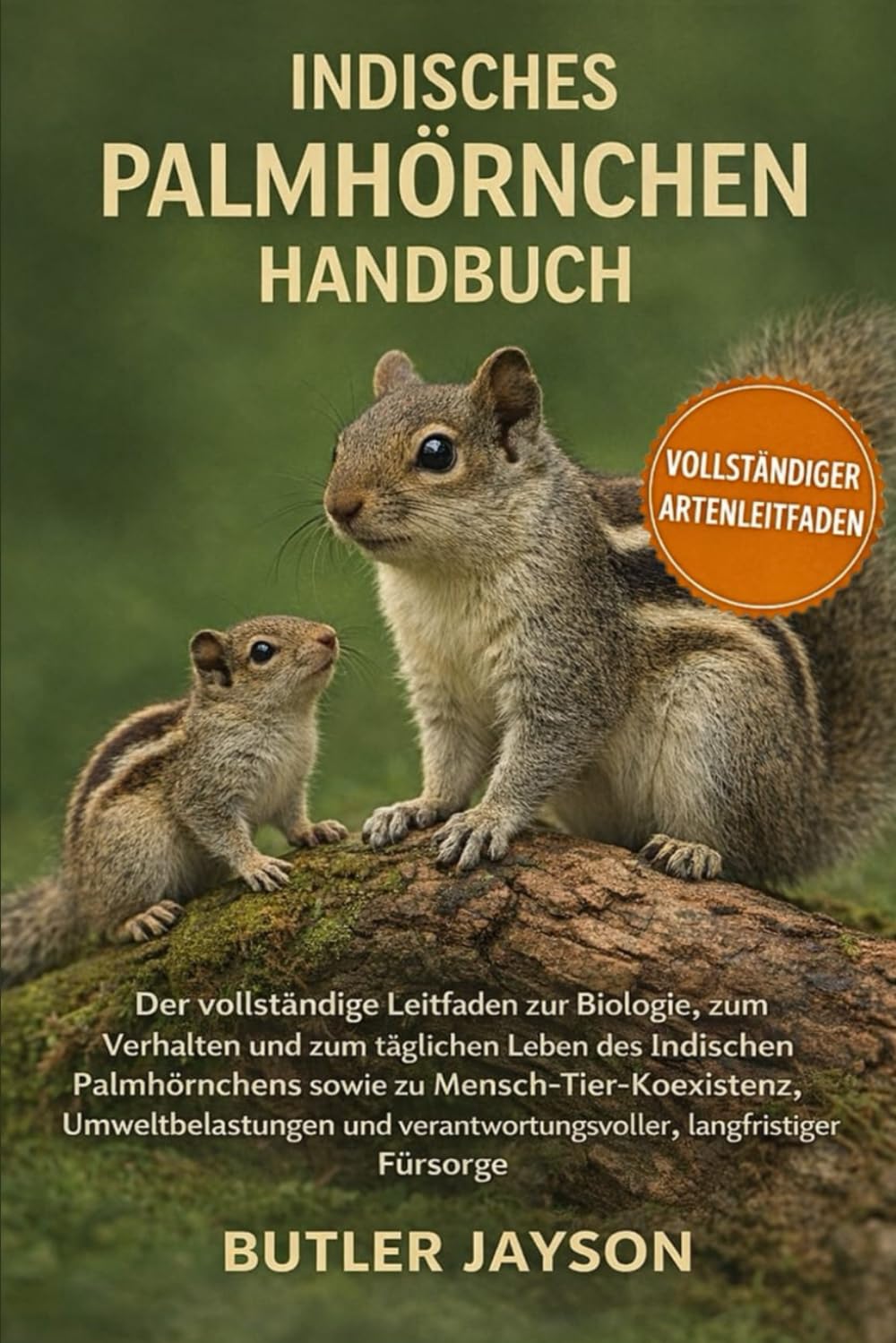 INDISCHES PALMHÖRNCHEN HANDBUCH: Der vollständige Leitfaden zur Biologie, zum Verhalten und zum täglichen Leben des Indischen Palmhörnchens sowie zu ... verantwortungsvoller, langfristiger Fürsorge