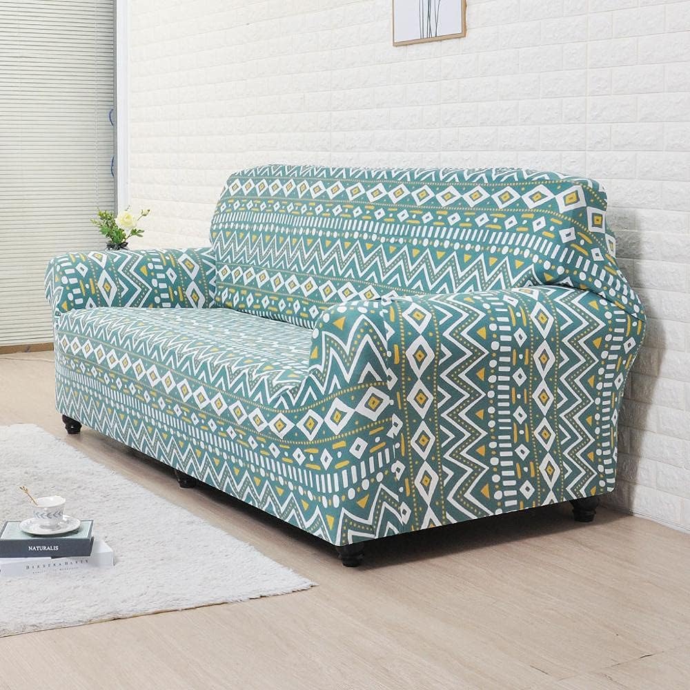 Stretch Sofa Cover Bohemia Elastic All-Inclusive Cover for Sofa Spandex Couch Slipcover (Size : 190-230CM 3-Seater) (235)