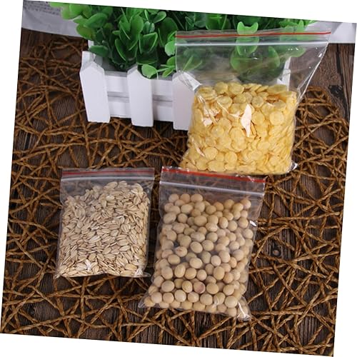 Miniatura 3 de FELTECHELECTR 100 bolsas transparentes para regalos, bolsas de celofán de joyería, bolsas grandes con cierre de cremallera, bolsas de almacenamiento