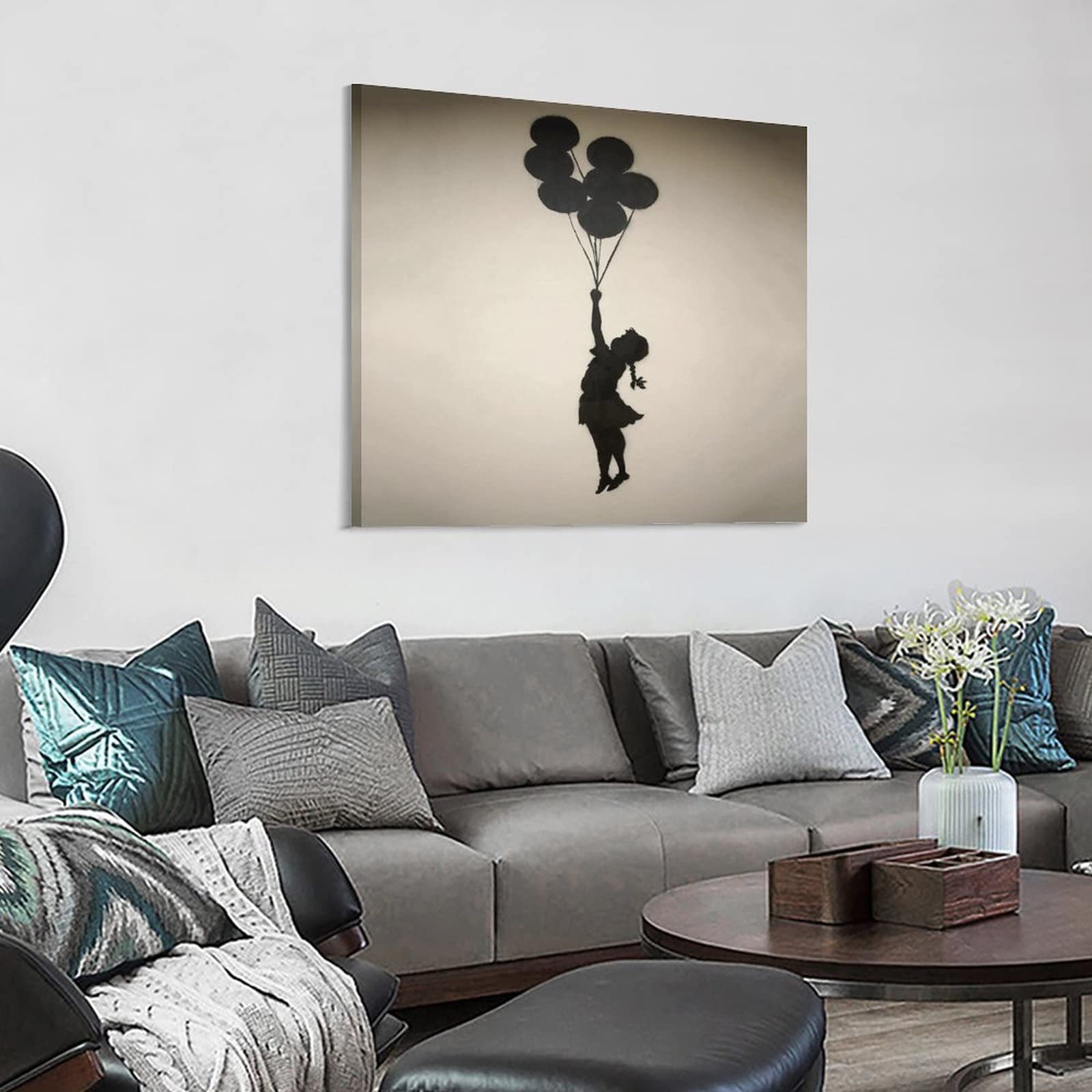 楽天市場】バンクシー アートフレーム （Girl with Balloon/赤い風船と