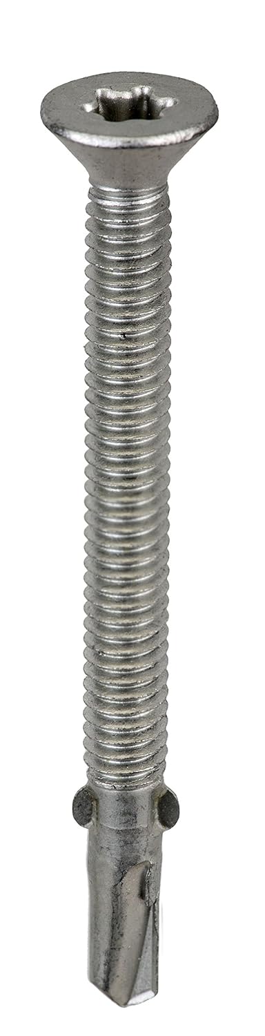 Acorn Wood-Metal Roofing Screws #12 x 2.5", Galvanized Steel, Bag of 250 Pieces