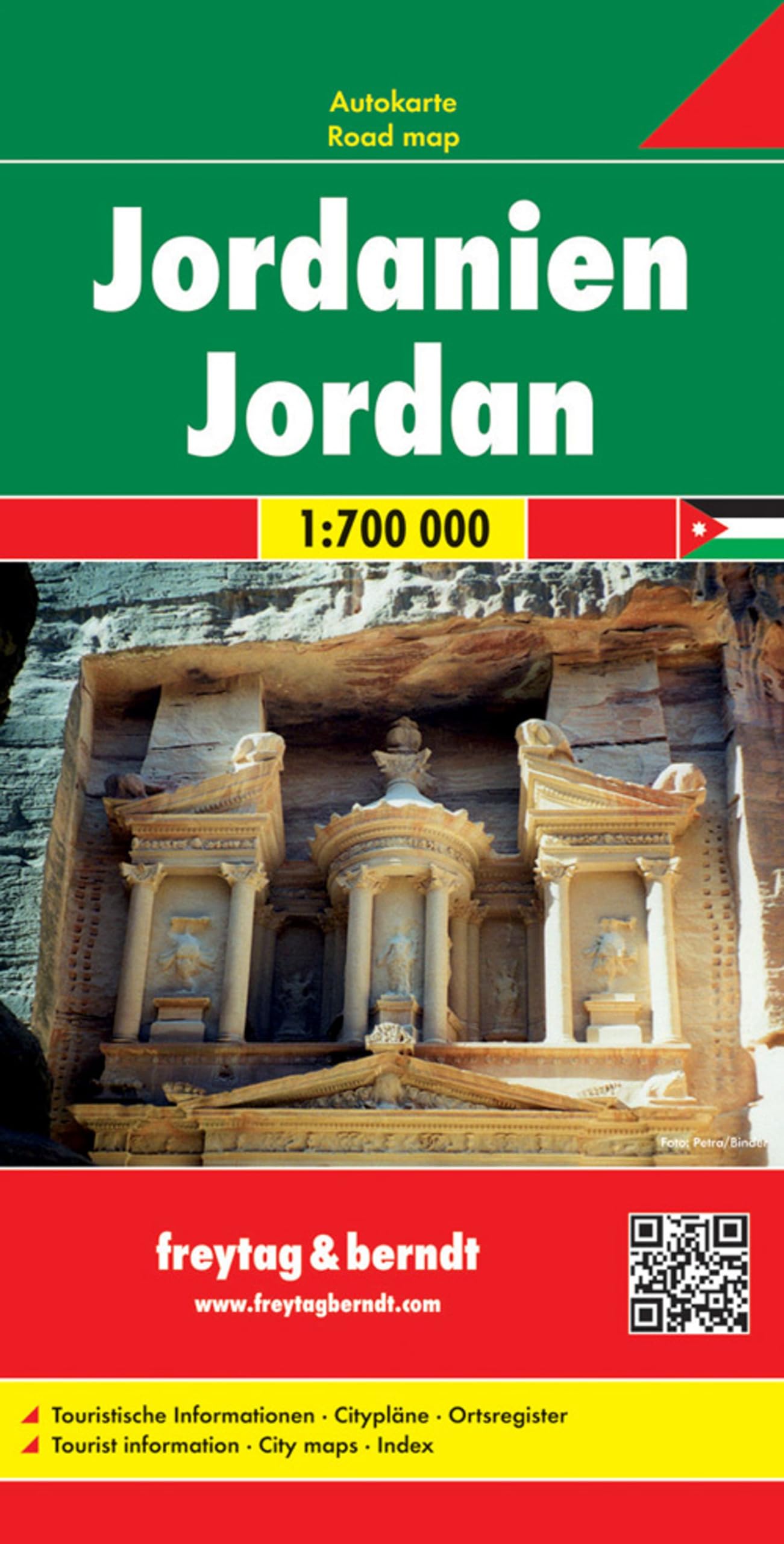 Jordan f&b (+r): Wegenkaart 1:700 000