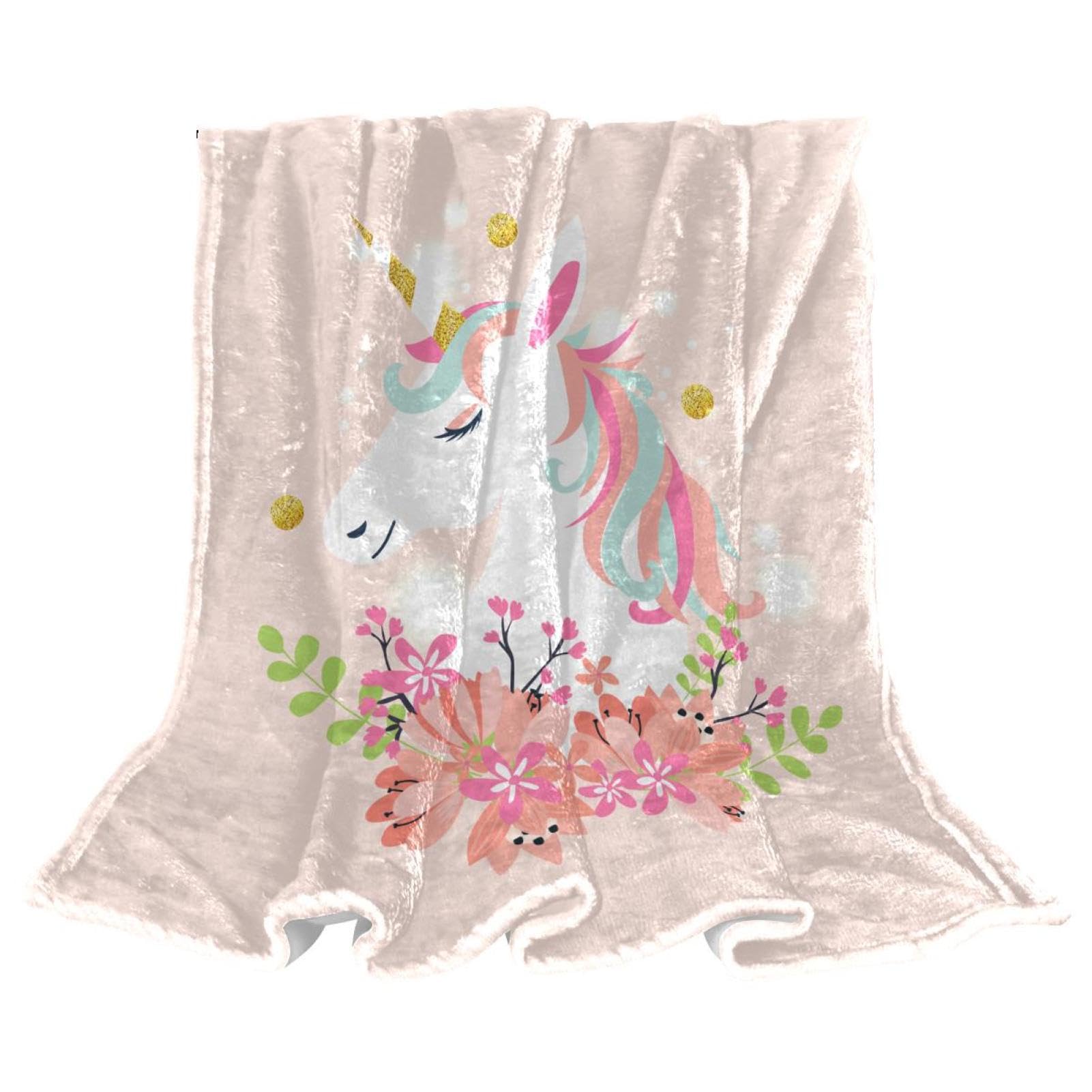 Couverture Polaire Licorne pour de Purs Moments de Détente sur Votre Canapé