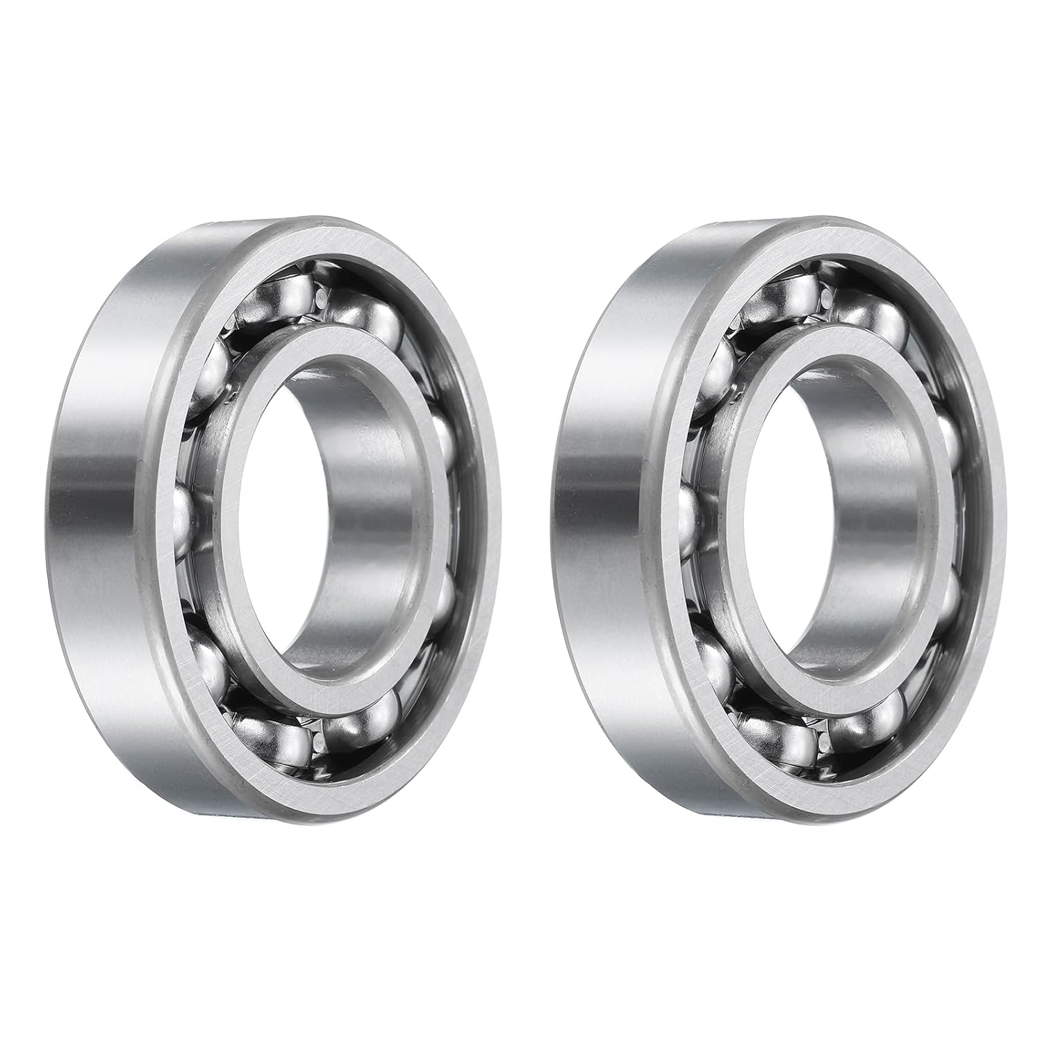 uxcell 2pcs 6208 Deep Groove Ball Bearing, 40 x 80 x 18mm C3 Open Type Chrome Steel Bearings ABEC3(P6)