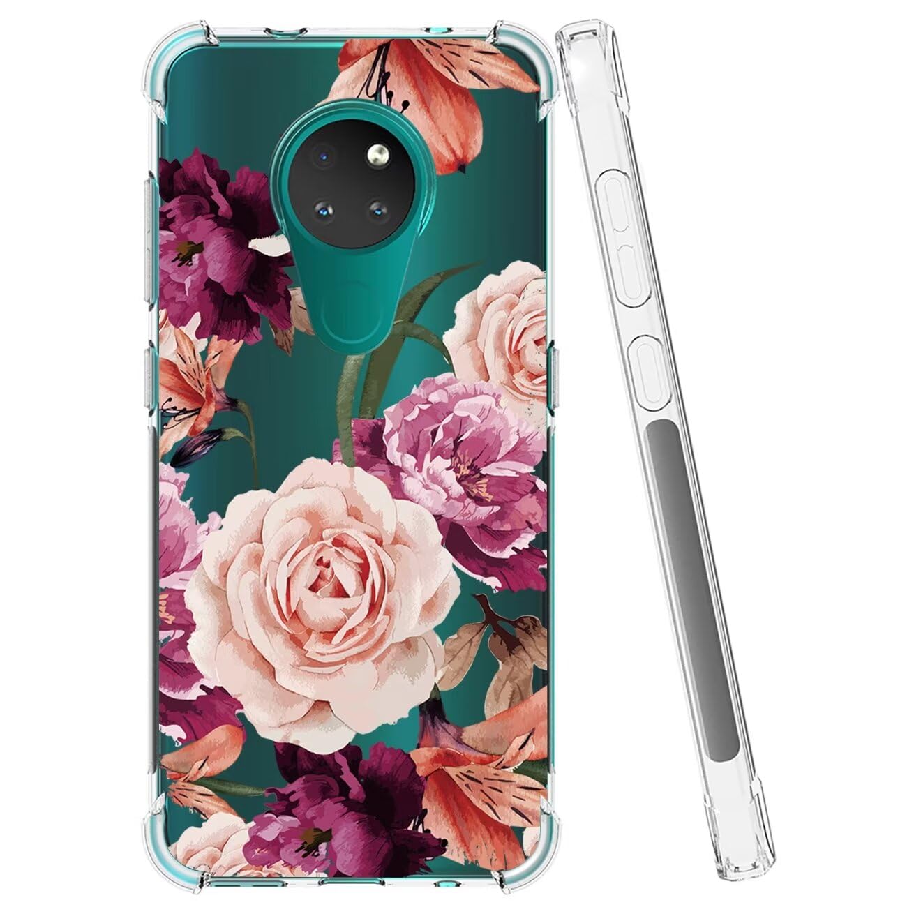 MaiJin Custodia per Nokia 6.1 (5,5 Pollici) Morbido TPU Cover Cristallo di Rocca Trasparente Anti Scivolo Protezione Posteriore Cover