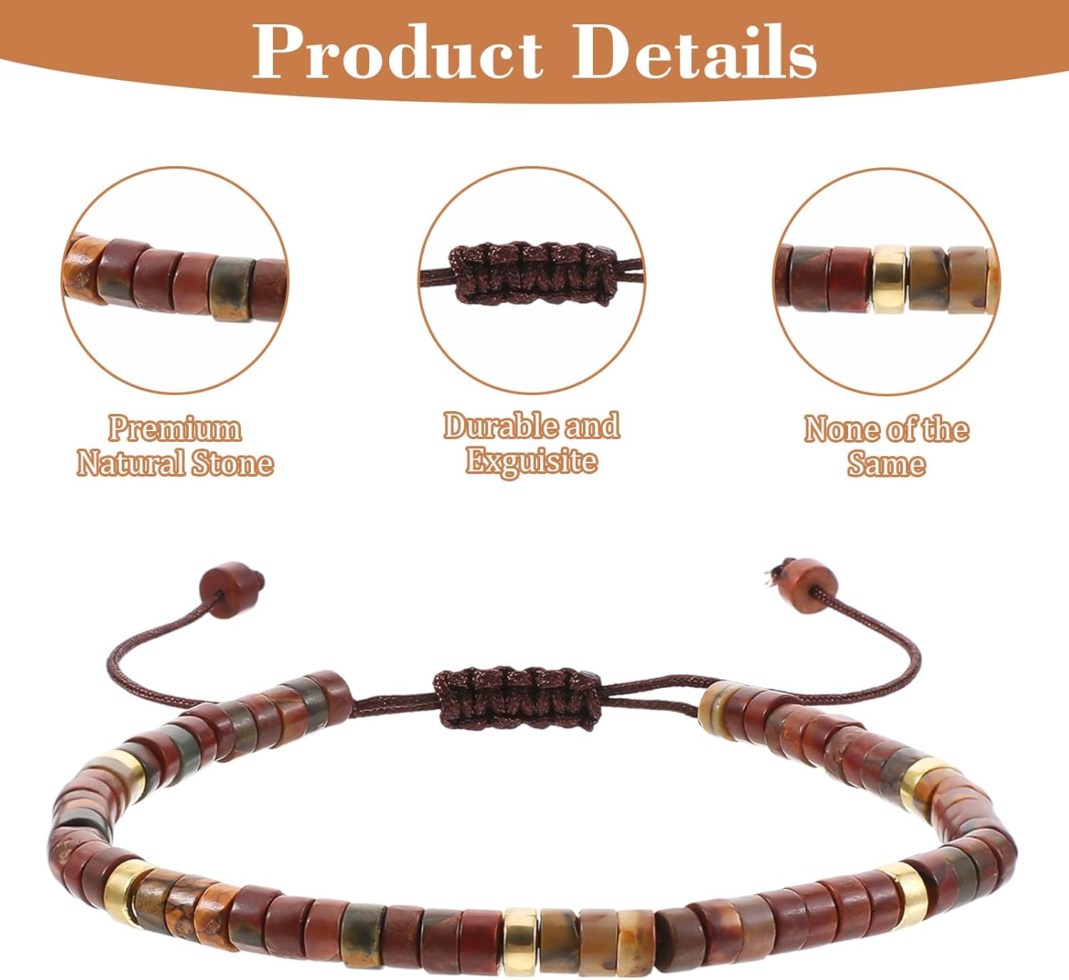 Beaded Bracelets for Women, Thank You Gifts for Women, Inspirational Gifts Jewelry for Graduation Mothers Day Christmas Birthday Teacher Appreciation Office Gift for Coworkers Employee Boss - Image 5