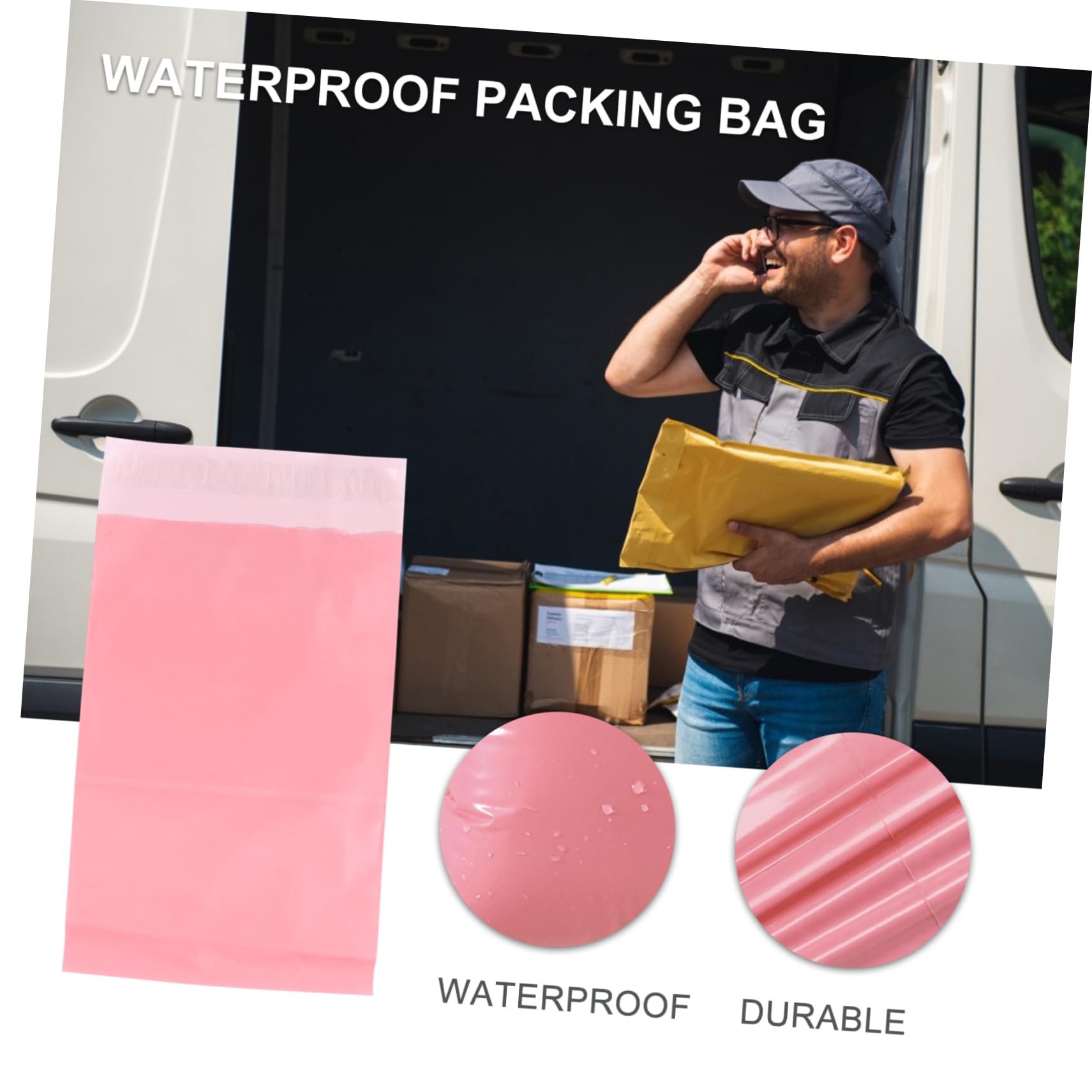 NUOBESTY 800 Pièces De Courrier Sacs D'Expédition De Logistique Sacs Enveloppes Mailers Enveloppe Étanche Mailer Auto-Scellant Enveloppes