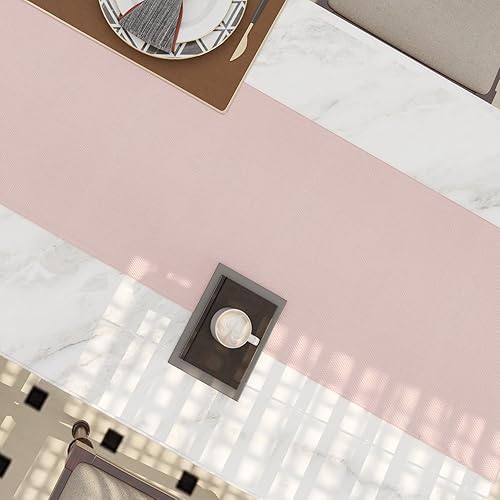 Miniatura 33 de Juego de 4 manteles individuales de lino suave hechos a mano resistentes al calor, manteles individuales para mesa de comedor, manteles individuales