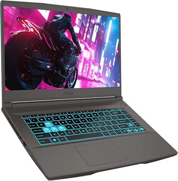 msi Thin 15 Gaming Laptop, Intel i5-13420H, 16 GB DDR4 RAM, 1 TB PCIe SSD, 15.6 FHD (1920x1080) 144Hz Display, Nvidia G-Force RTX 3050, Backlit Keyboard, W11 Home, Cosmos Gray