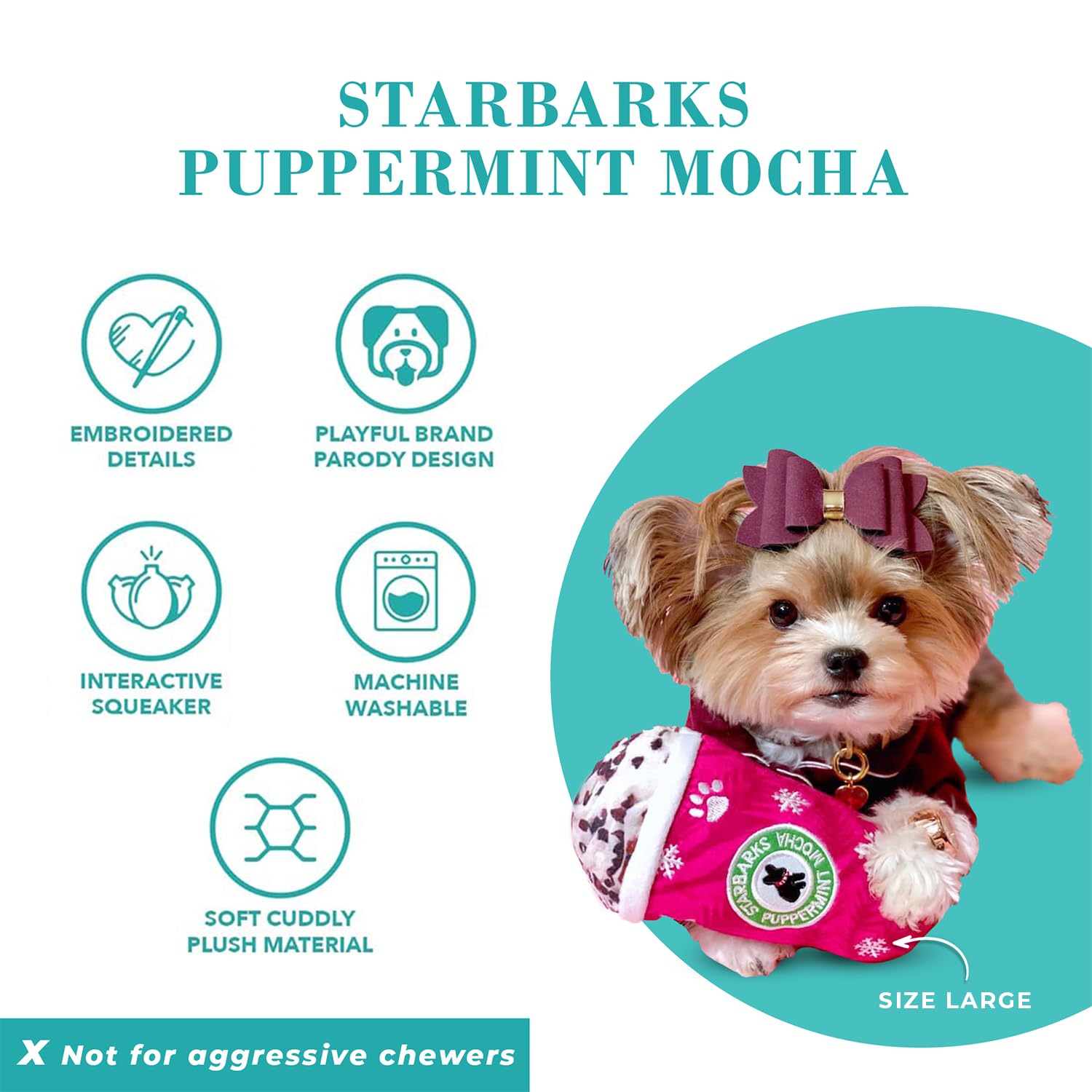 Pet Supplies : Haute Diggity Dog Starbarks Puppermint Mocha Plush