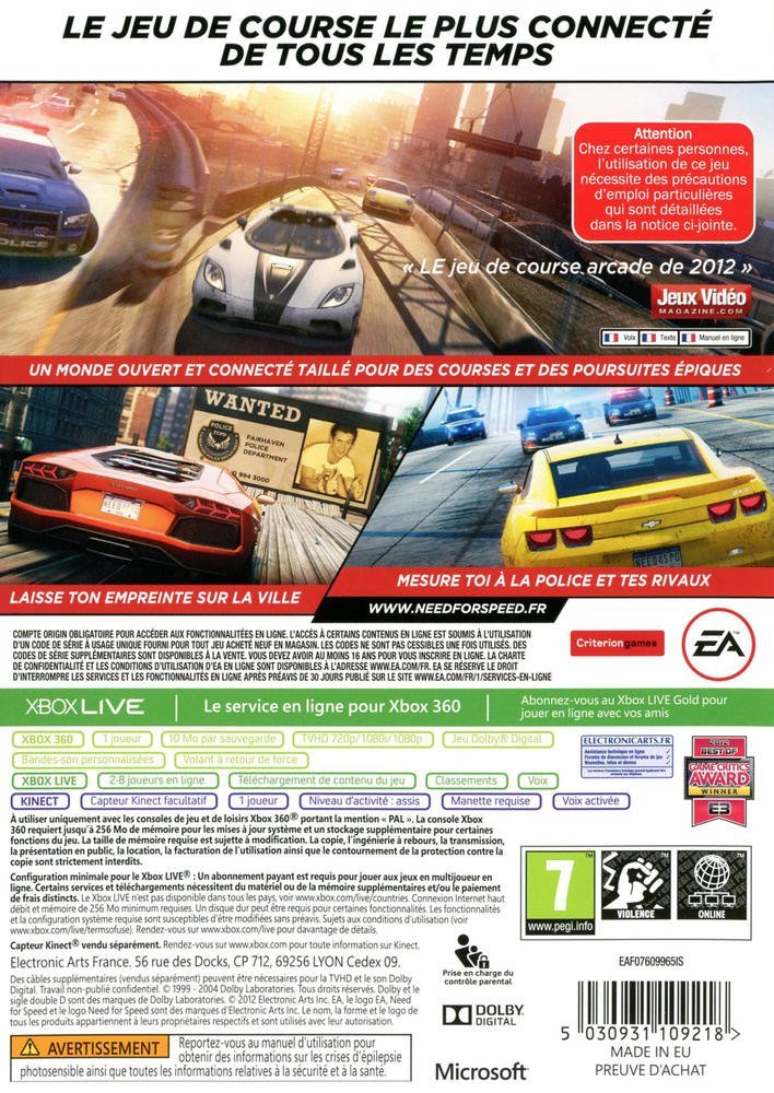 Electronic Arts Need for Speed: Most Wanted - Xbox 360