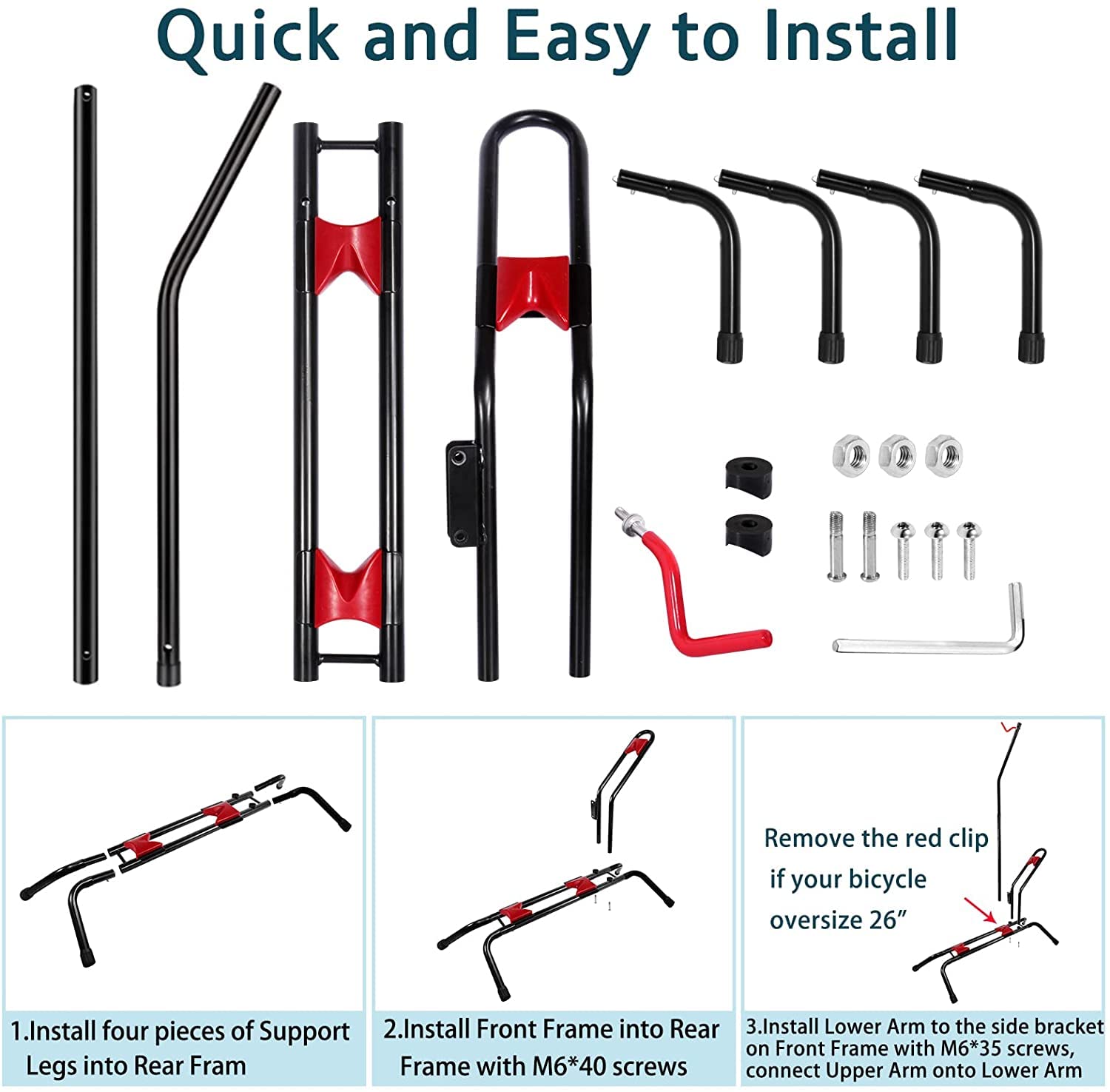Begona Bicycle Stand, Vertical Bike Rack with Adjustable Height, Large