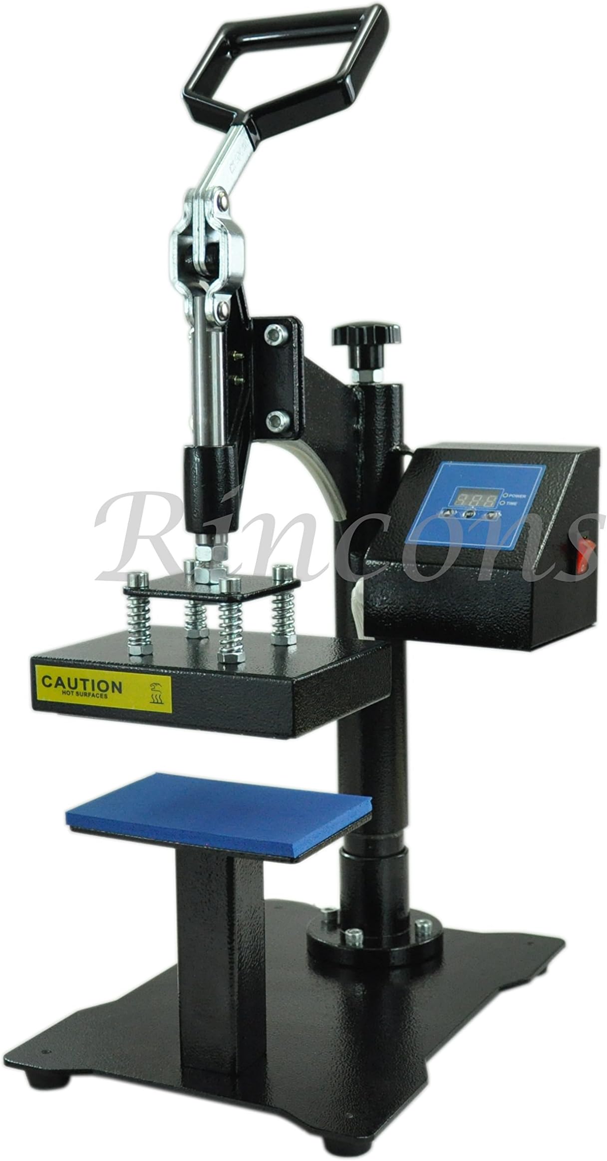 Rincons 6" x 6" Tag and Label Heat Press - Sublimation Vinyl T-Shirt Rhinestone Transfer