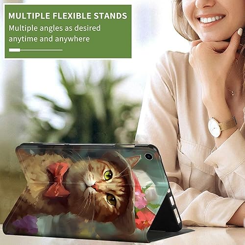 Vista 235 de Funda para Kindle de 6 pulgadas (11.ª generación, versión 2024/2022) delgada de piel sintética, ajustable, multiángulo, Smart Shell con función