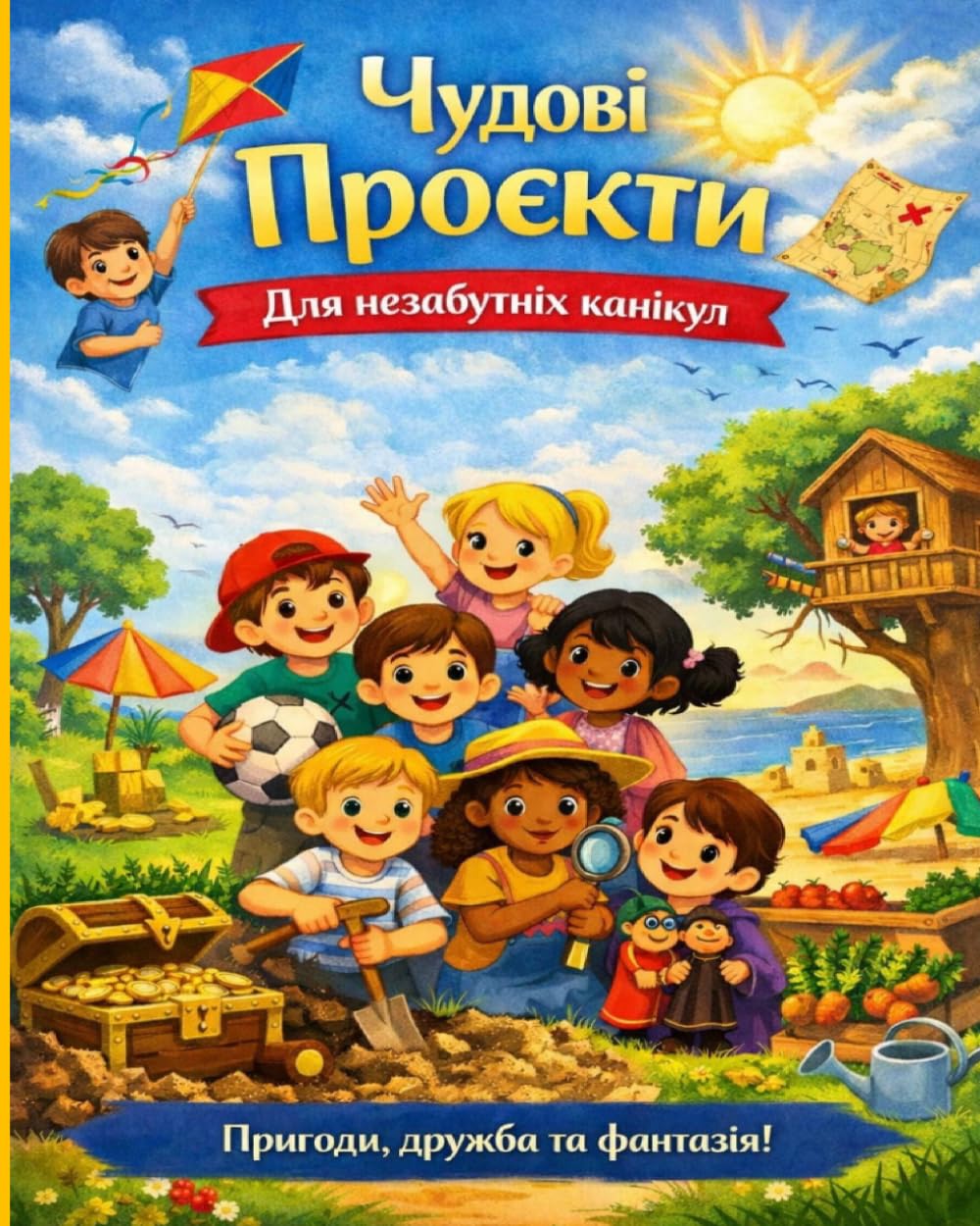 Чудові проєкти, для казкових канікул: Книжка для дітей від 3 до 7 років