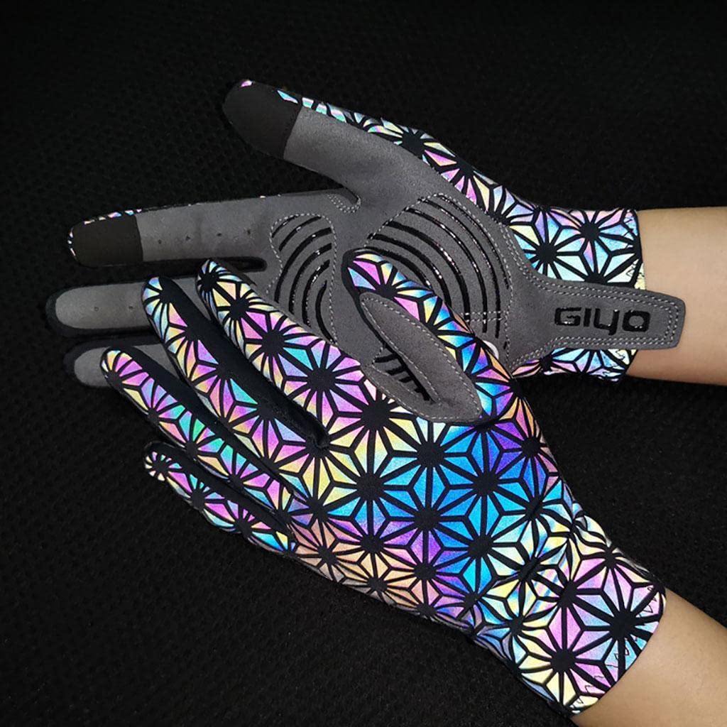 Guantes de Ciclismo Guantes Largos de Bicicleta Hombre Mujer Térmicos Antideslizantes Ajustables Resistentes Al Viento en Poliéster Suave Adecuados Pa