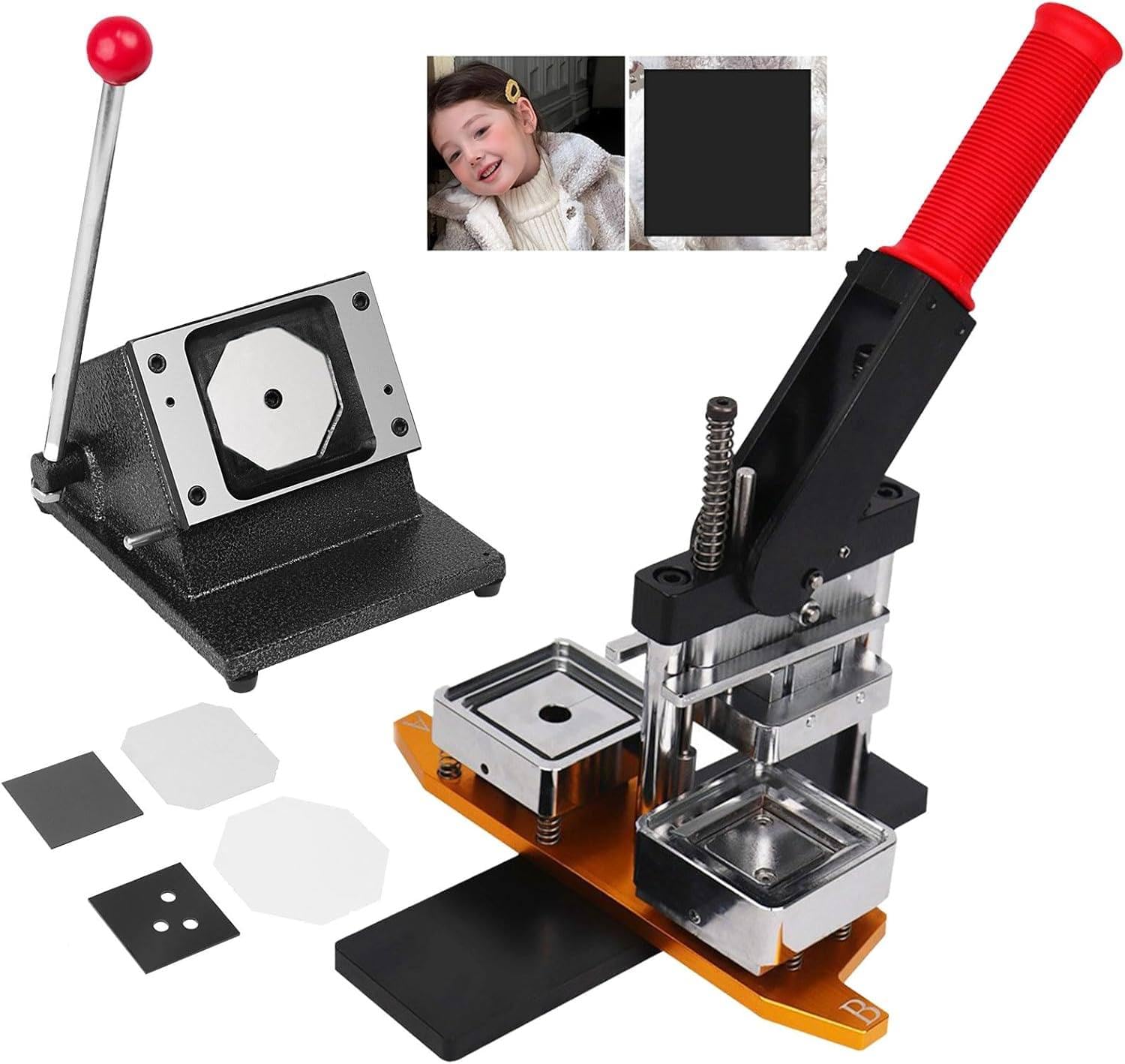 OLSKFUH Diy Photo Magnet Maker Kit With 1000 Pieces For Custom Fridge Magnets,Maker+Knife+*1000