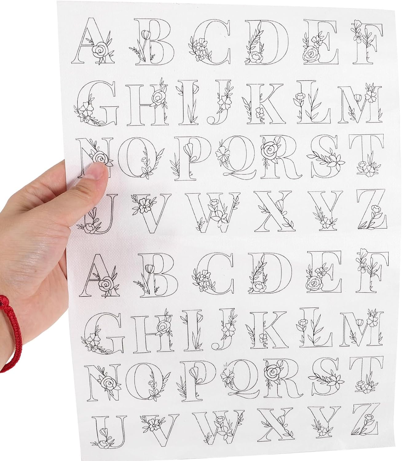 Lurrose Water Soluble Stabilizer Embroidery Paper Hand Sewing Stabilizer Embroidery Backing DIY Stencils