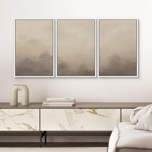 Miniatura 10 de SIGNWIN Lienzo enmarcado para pared juego de arte de pintura moderna de mediados de siglo trazos de formas abstractas ilustraciones arte moderno