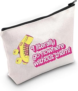 Barb Girl Pink Roller Skate Barb Movie Inspired I Literally Go Nowhere Without Them Canvas Makeup Bag (go Nowhere CA)