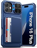 Vista 21 de ATATOO Funda tipo cartera para iPhone 16 con tarjetero (almacena 3-5 tarjetas) [bloqueo RFID] y funda deslizante para cámara, protección de grado