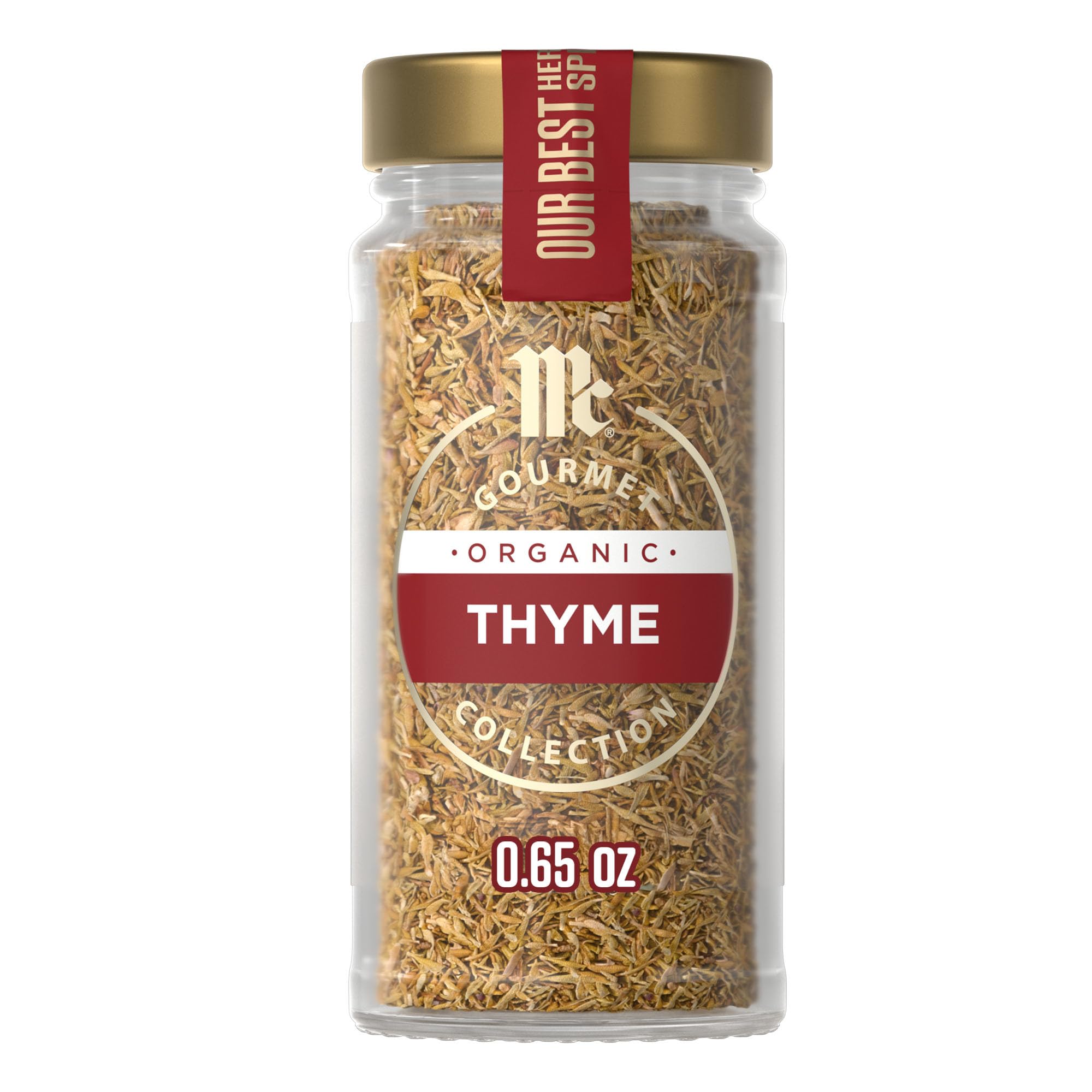 McCormick Gourmet Organic Thyme, 0.65 oz (Pack of 3)