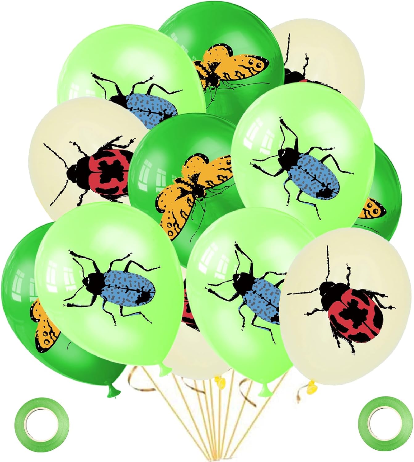 Amazon.com: 45 Pieces Spring Summer Bug Birthday Party Decorations, 12 ...