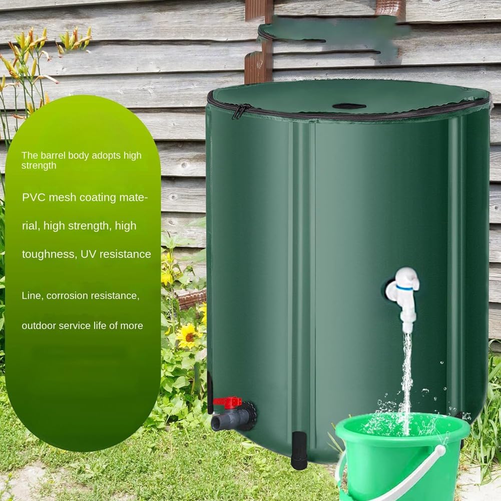 Riciclaggio 'Acqua Piovana Serbatoio di Stoccaggio 'Acqua Secchio di del Giardino Contenitore di Raccolta Barile di Stoccaggio 'Acqua del Giardino Verde