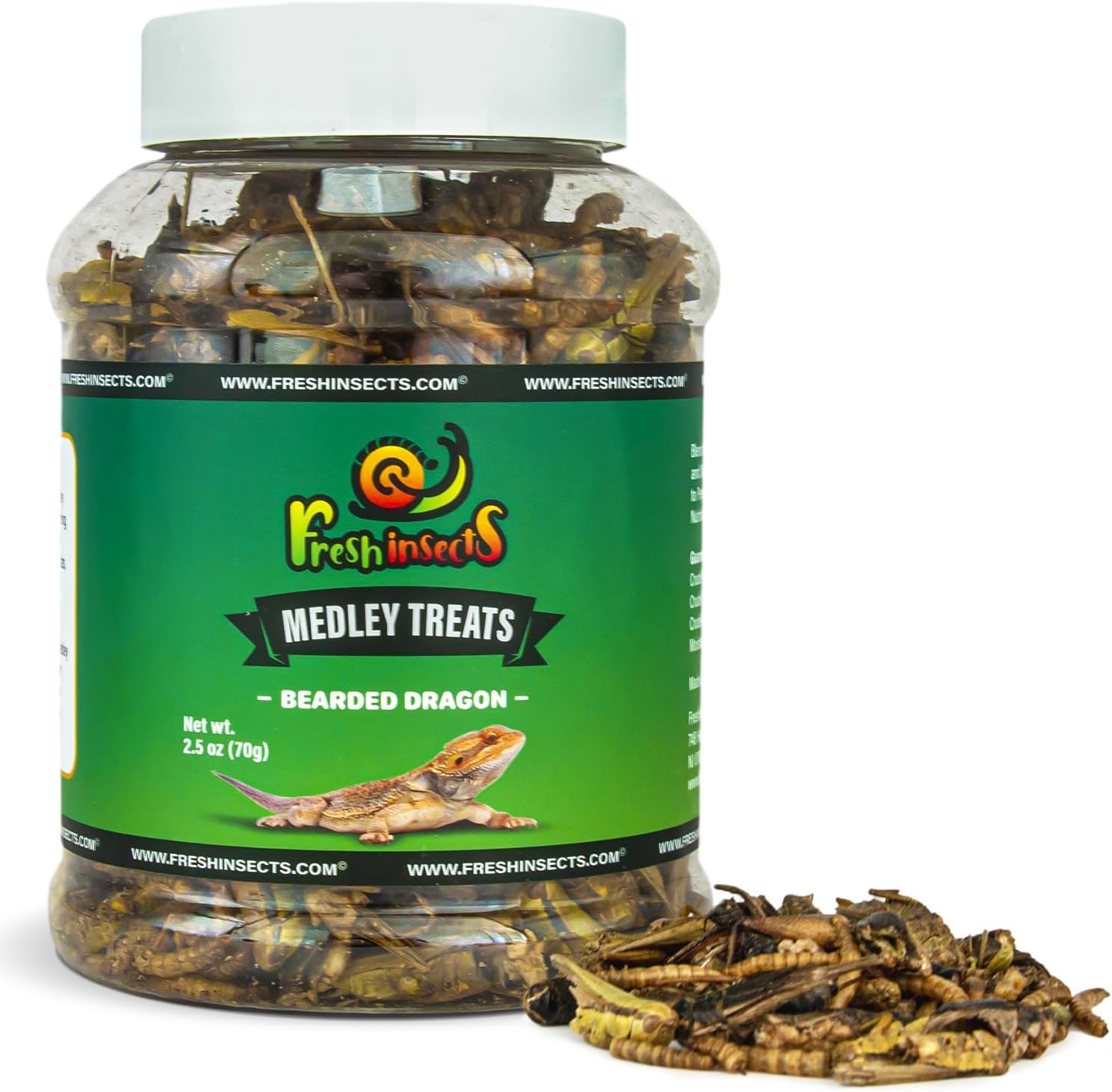 Medley Treat Bearded Dragon Food Freeze Dried Mealworms