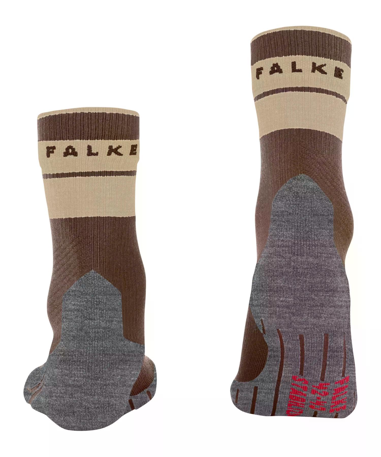 FALKE Damen Wandersocken TK Stabilizing W So Wolle Funktionsmaterial antiblasen dick 1 Paar, Braun Chestnut 5534, 39-40 – Ansicht 2