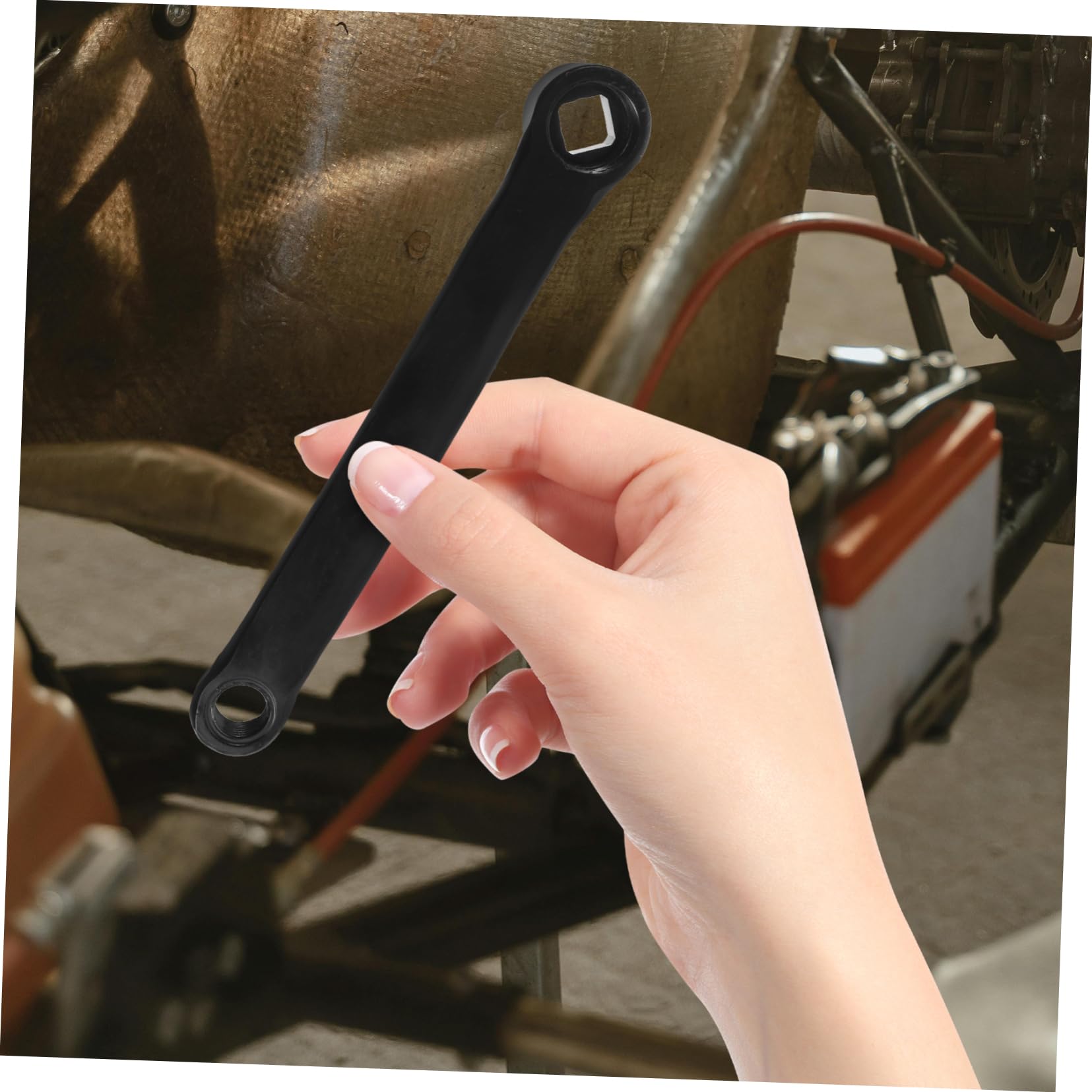 Fahrrad Kurbelgarnitur 1 Satz aus Stahl, Schwarz für Bike | Ersatzkurbelarm mit Vierkantloch, Präzise Lochschnitt Ausführung, für Reparatur Am Rad