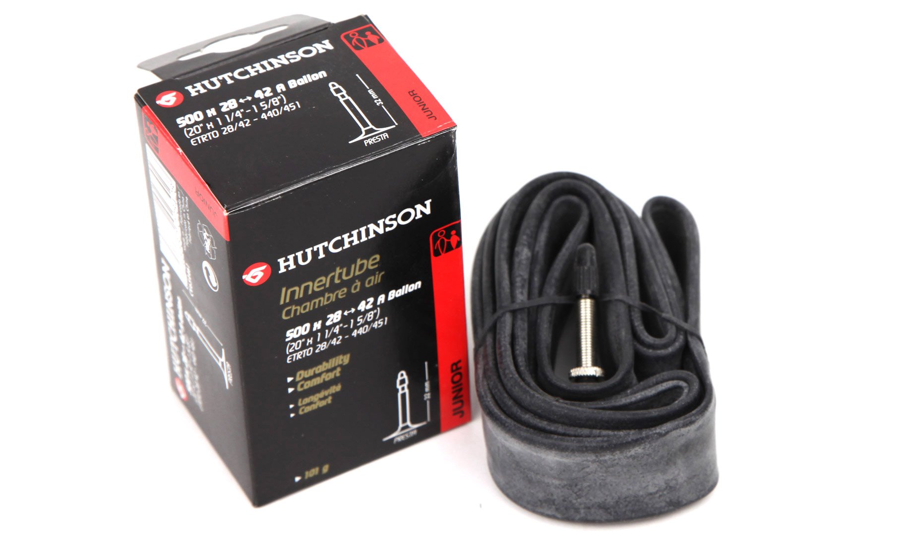 HUTCHINSON City Standard Fahrradschlauch – Pannensicher, Schräder-Ventil, 0,9 Mm Dicke, 700x37-50