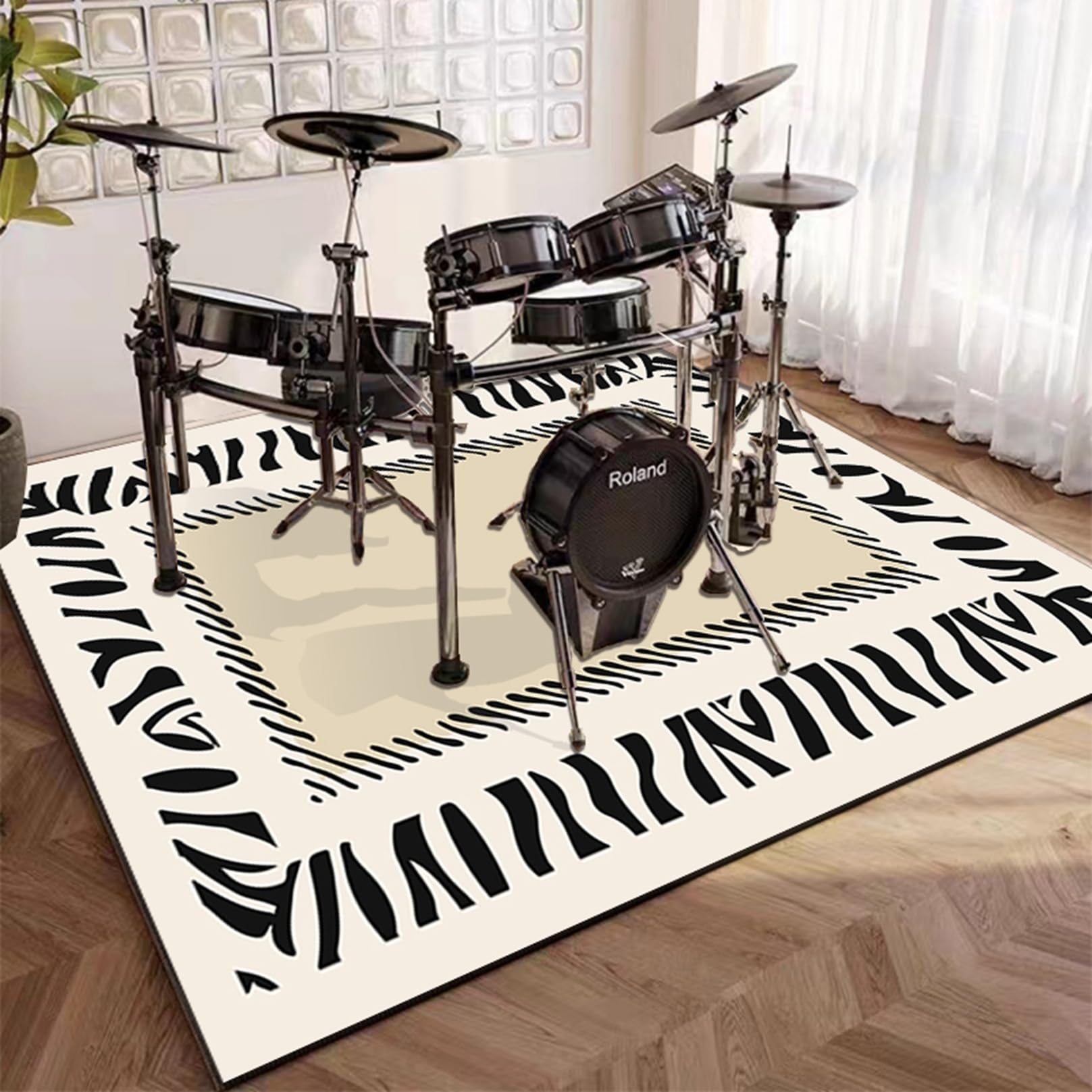 Amazon｜ピアノマット 2*2M 遮音パッド 電子ドラムキット 電子ピアノ