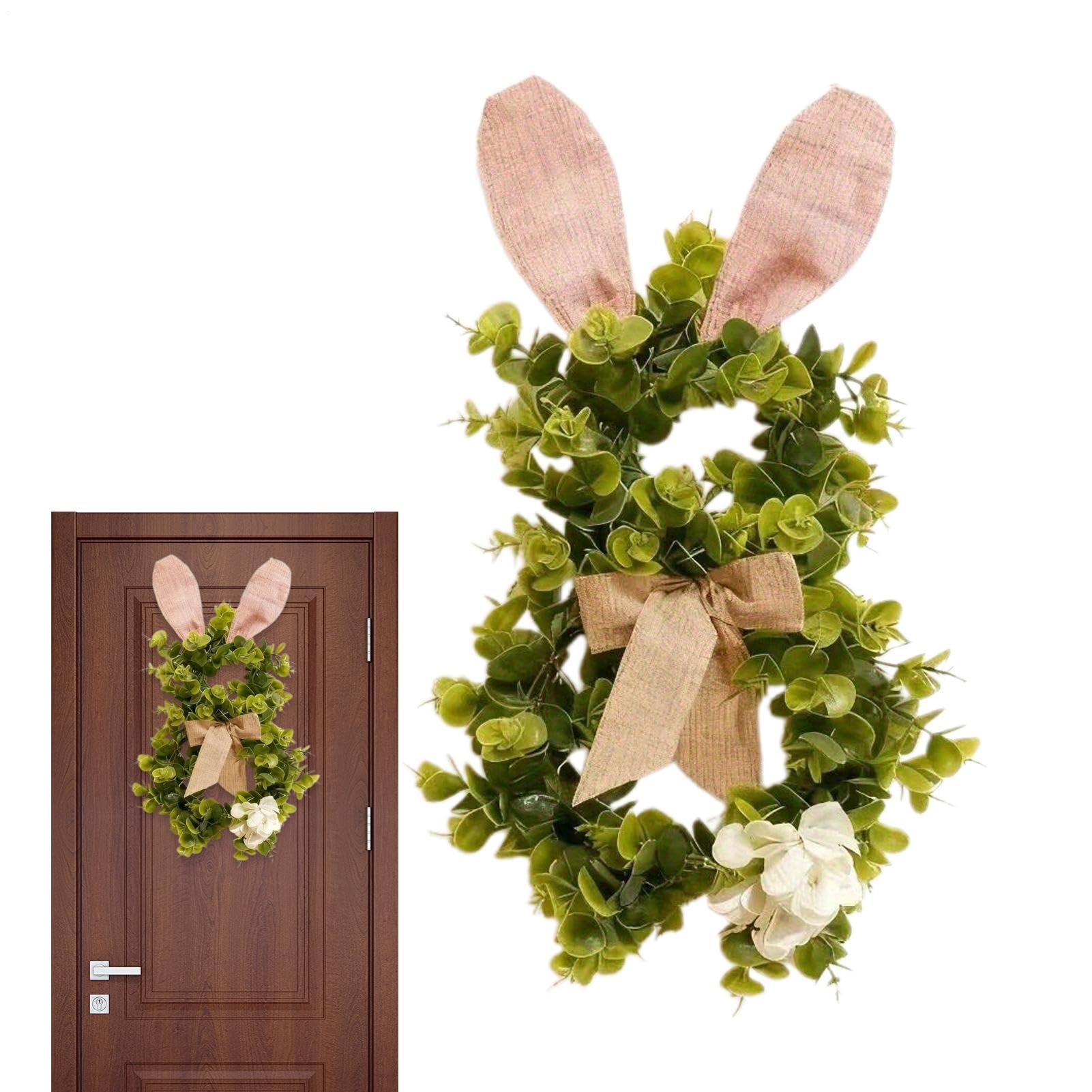 Corona de conejito de Pascua para decoración de la granja y ambientes de primavera