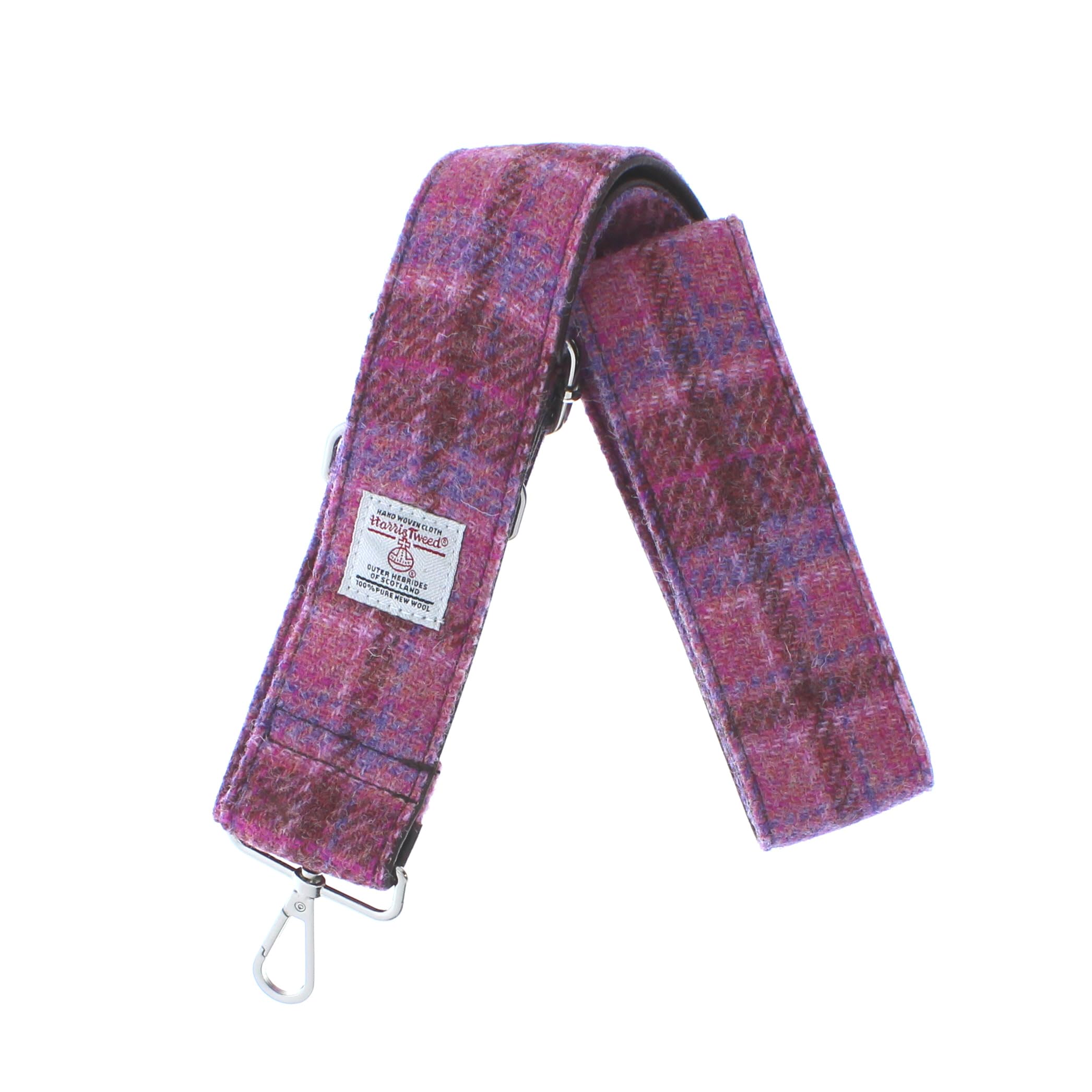 Glen Appin Women's 103 - Pink Tartan Harris Tweed Adjustable Shoulder Bag Strap (103 - Pink Tartan)