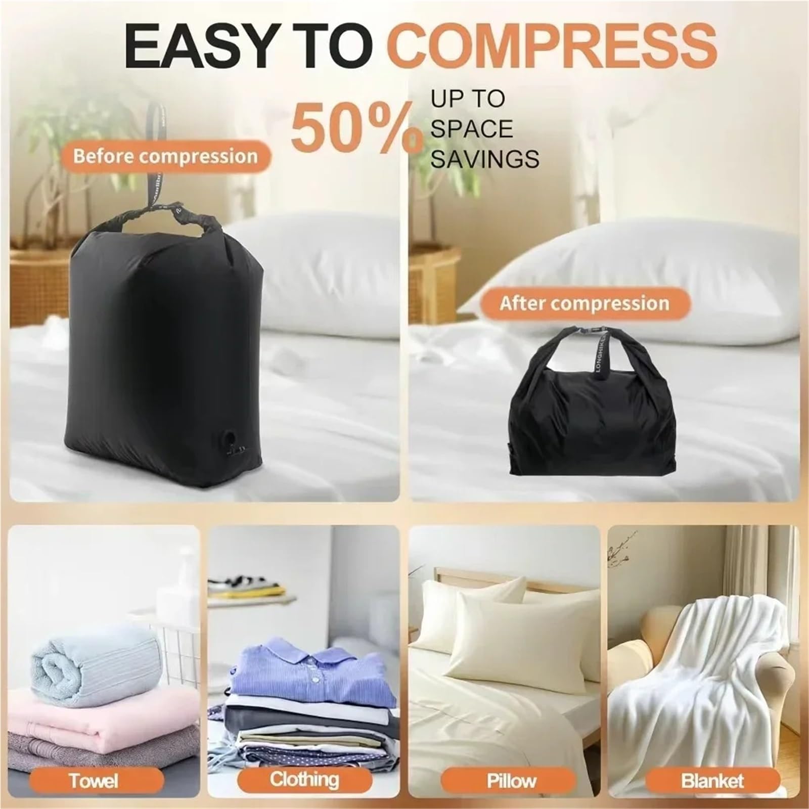 Borsa for biancheria da viaggio for vestiti sporchi Per Casa, Viaggi e Campeggio