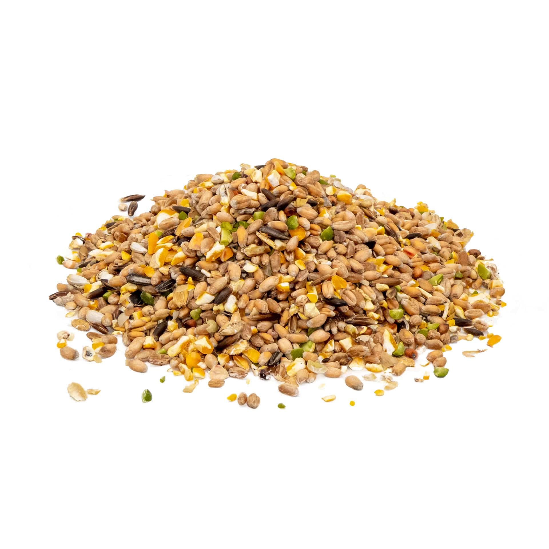 Premium Hühnerfutter, Geflügelkörnerfutter, ohne Gentechnik, mit Oregano-Öl und Pfefferminz-Öl, 25 kg