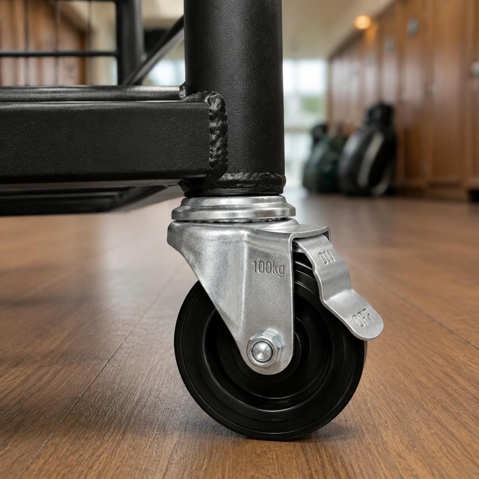 Golf Ausrüstung Ständer Golfständer Golfschläger Halter Golf Bag Regal Schwerlast Eisenrahmen mit Rollen Getrennte Fächer für Zubehör für Pro Shop Heimtraining Garage Aufbewahrung
